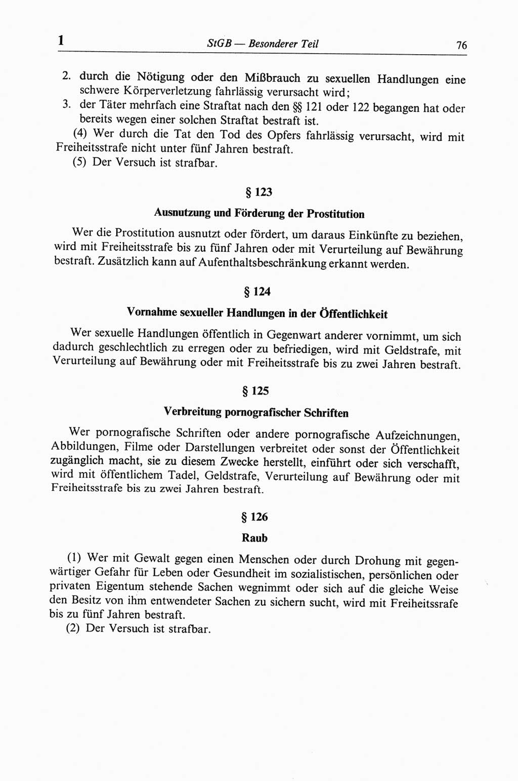 Strafgesetzbuch (StGB) der Deutschen Demokratischen Republik (DDR) und angrenzende Gesetze und Bestimmungen 1968, Seite 76 (StGB Ges. Best. DDR 1968, S. 76)