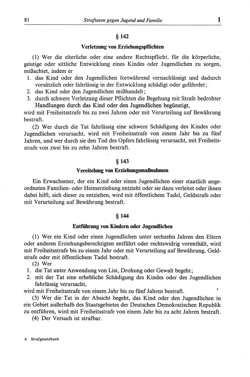 Strafgesetzbuch (StGB) der Deutschen Demokratischen Republik (DDR) und angrenzende Gesetze und Bestimmungen 1968, Seite 81 (StGB Ges. Best. DDR 1968, S. 81)