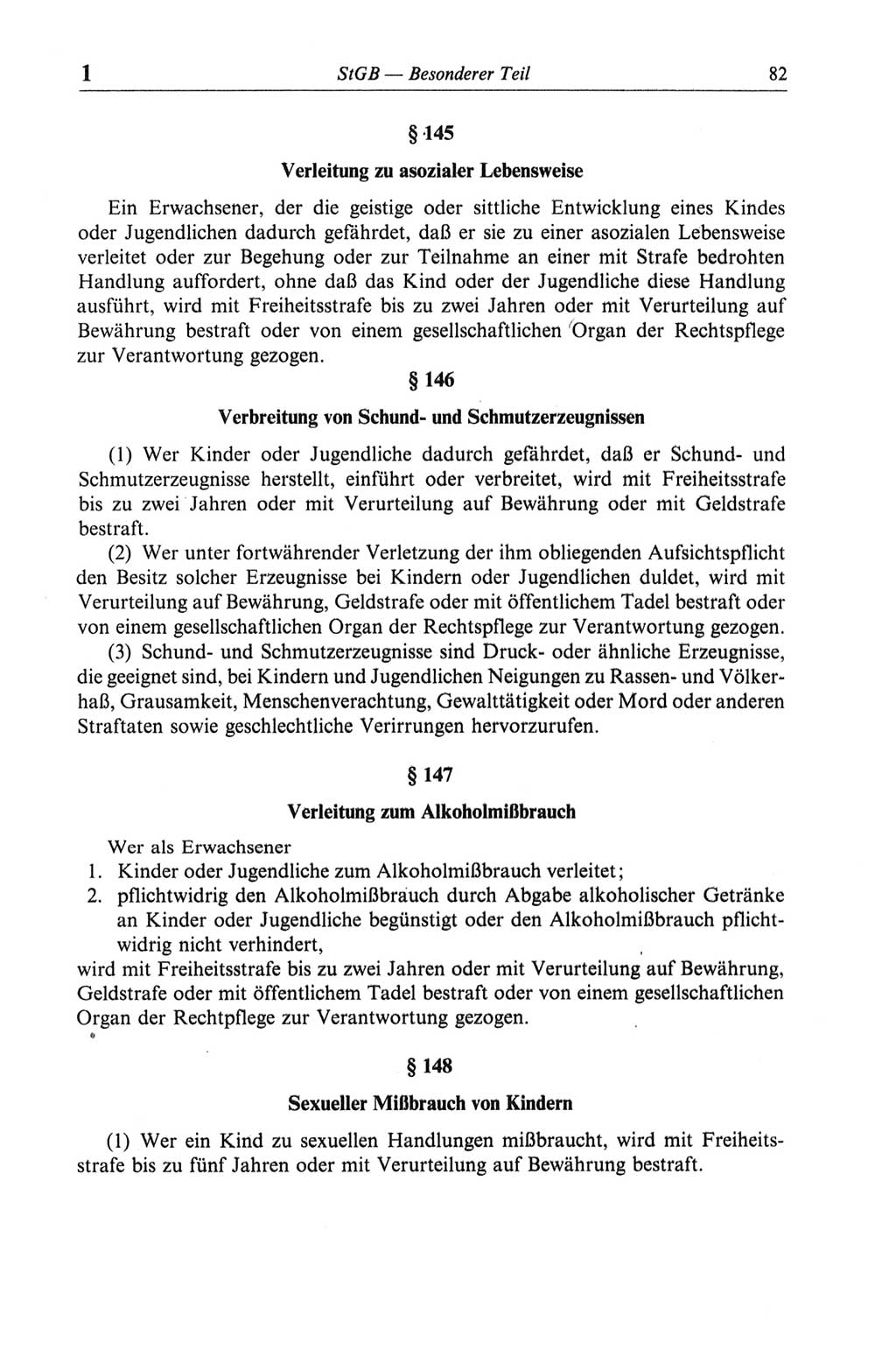 Strafgesetzbuch (StGB) der Deutschen Demokratischen Republik (DDR) und angrenzende Gesetze und Bestimmungen 1968, Seite 82 (StGB Ges. Best. DDR 1968, S. 82)