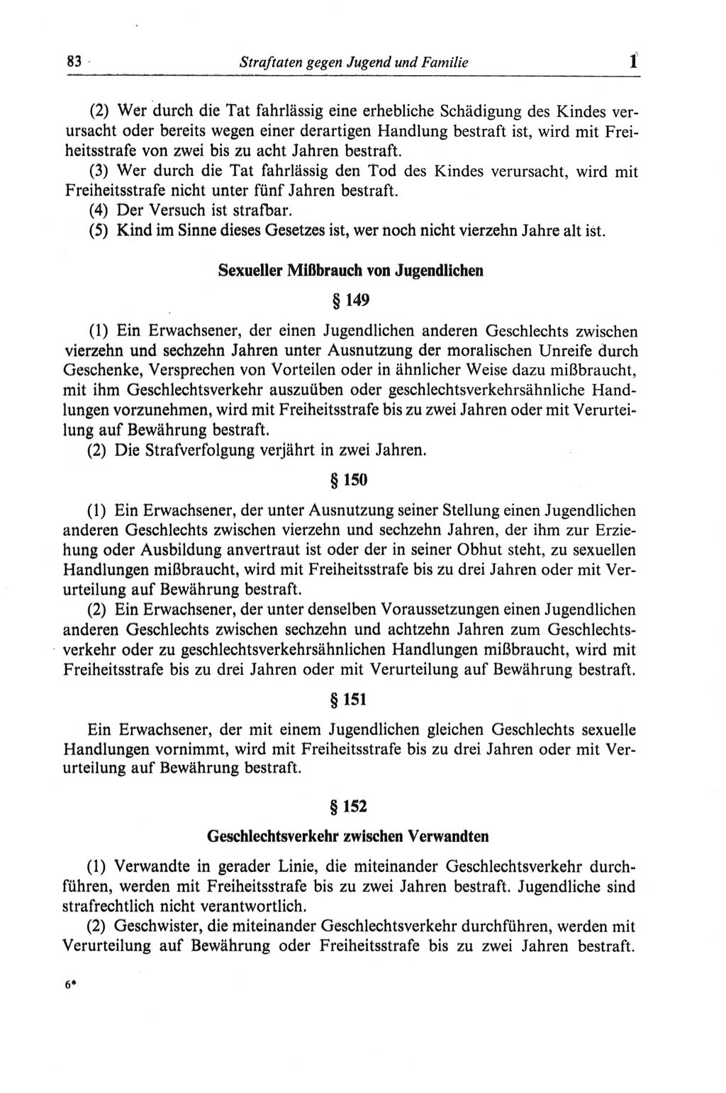 Strafgesetzbuch (StGB) der Deutschen Demokratischen Republik (DDR) und angrenzende Gesetze und Bestimmungen 1968, Seite 83 (StGB Ges. Best. DDR 1968, S. 83)