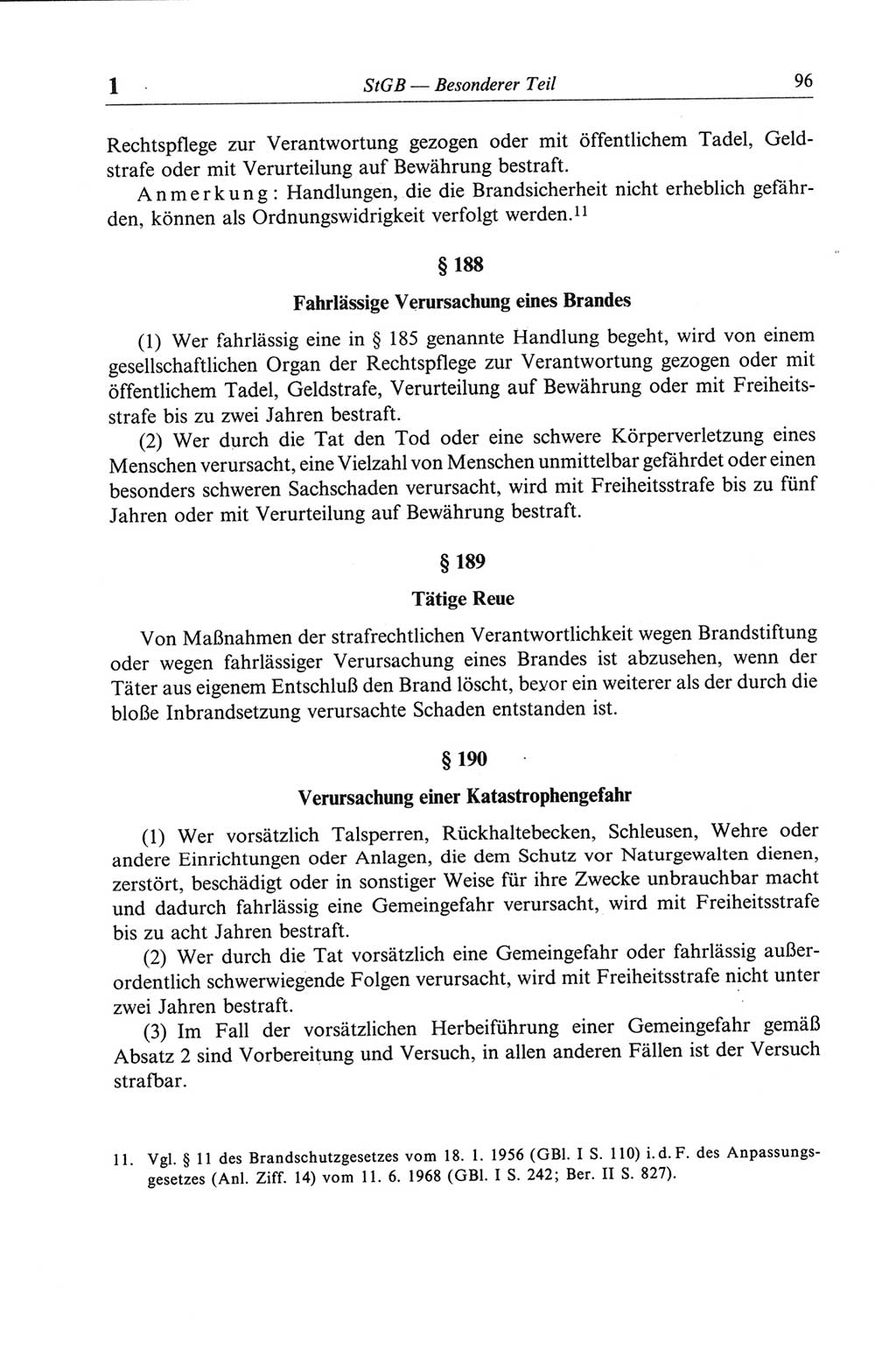 Strafgesetzbuch (StGB) der Deutschen Demokratischen Republik (DDR) und angrenzende Gesetze und Bestimmungen 1968, Seite 96 (StGB Ges. Best. DDR 1968, S. 96)