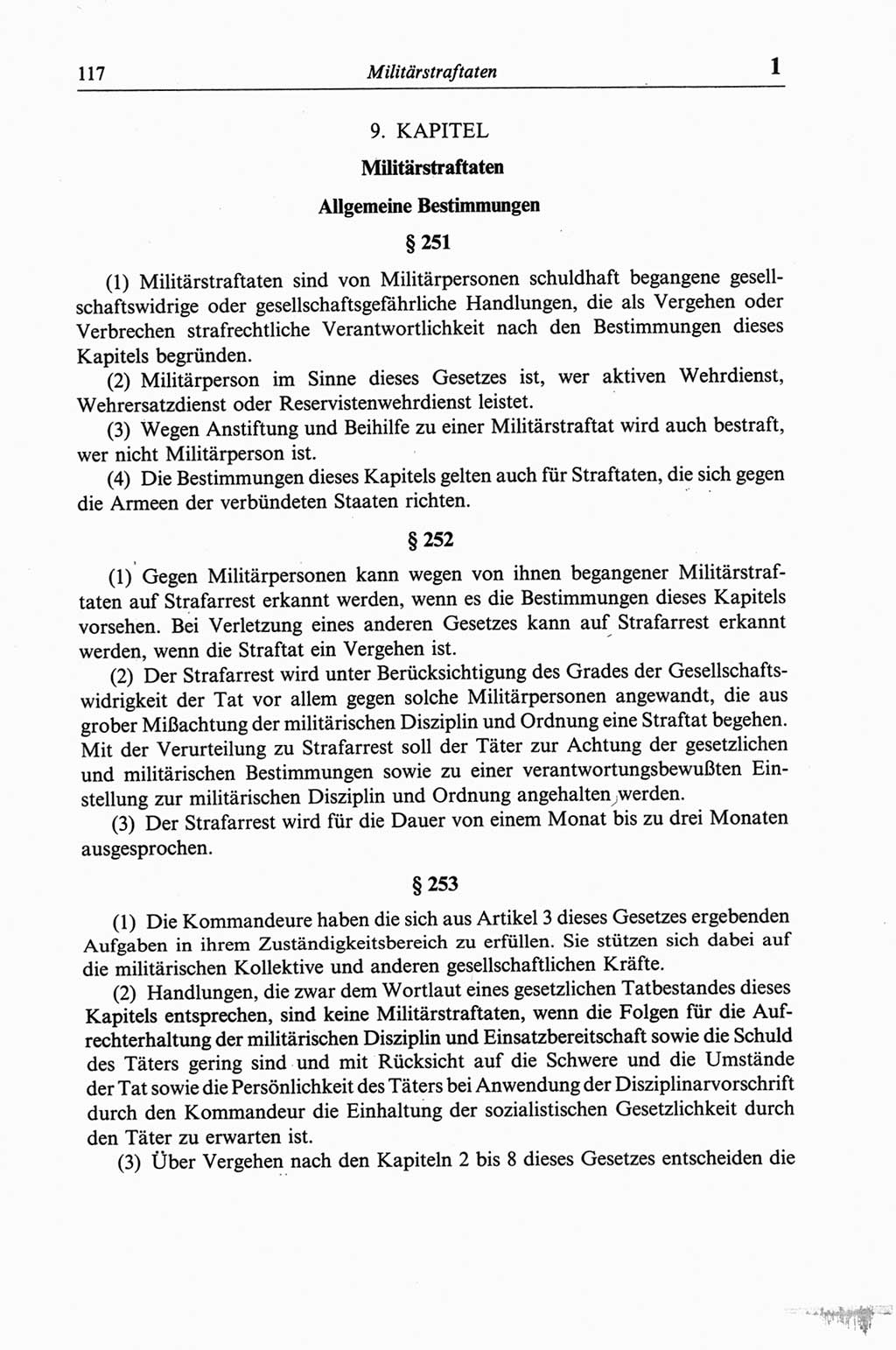Strafgesetzbuch (StGB) der Deutschen Demokratischen Republik (DDR) und angrenzende Gesetze und Bestimmungen 1968, Seite 117 (StGB Ges. Best. DDR 1968, S. 117)