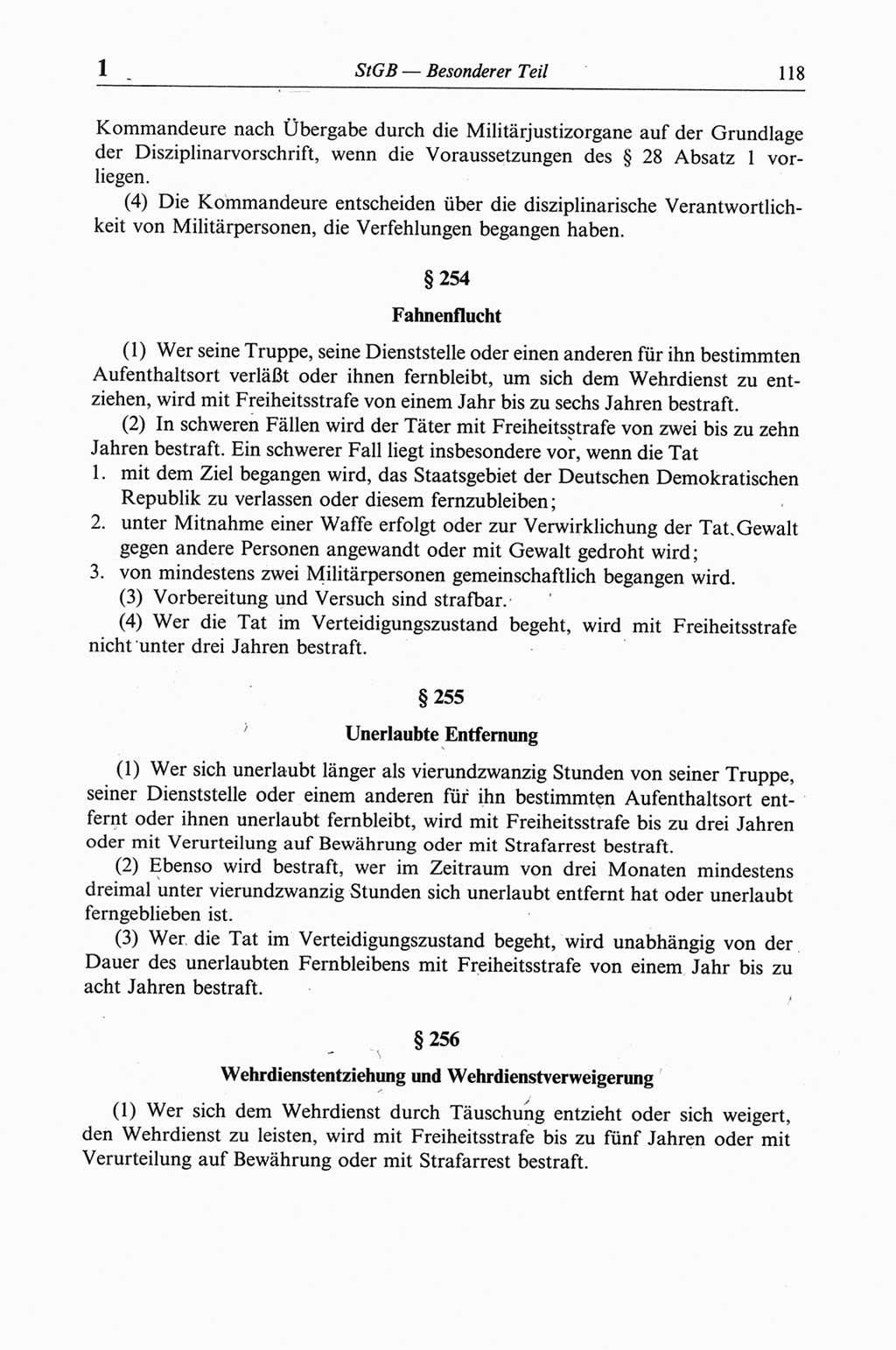 Strafgesetzbuch (StGB) der Deutschen Demokratischen Republik (DDR) und angrenzende Gesetze und Bestimmungen 1968, Seite 118 (StGB Ges. Best. DDR 1968, S. 118)