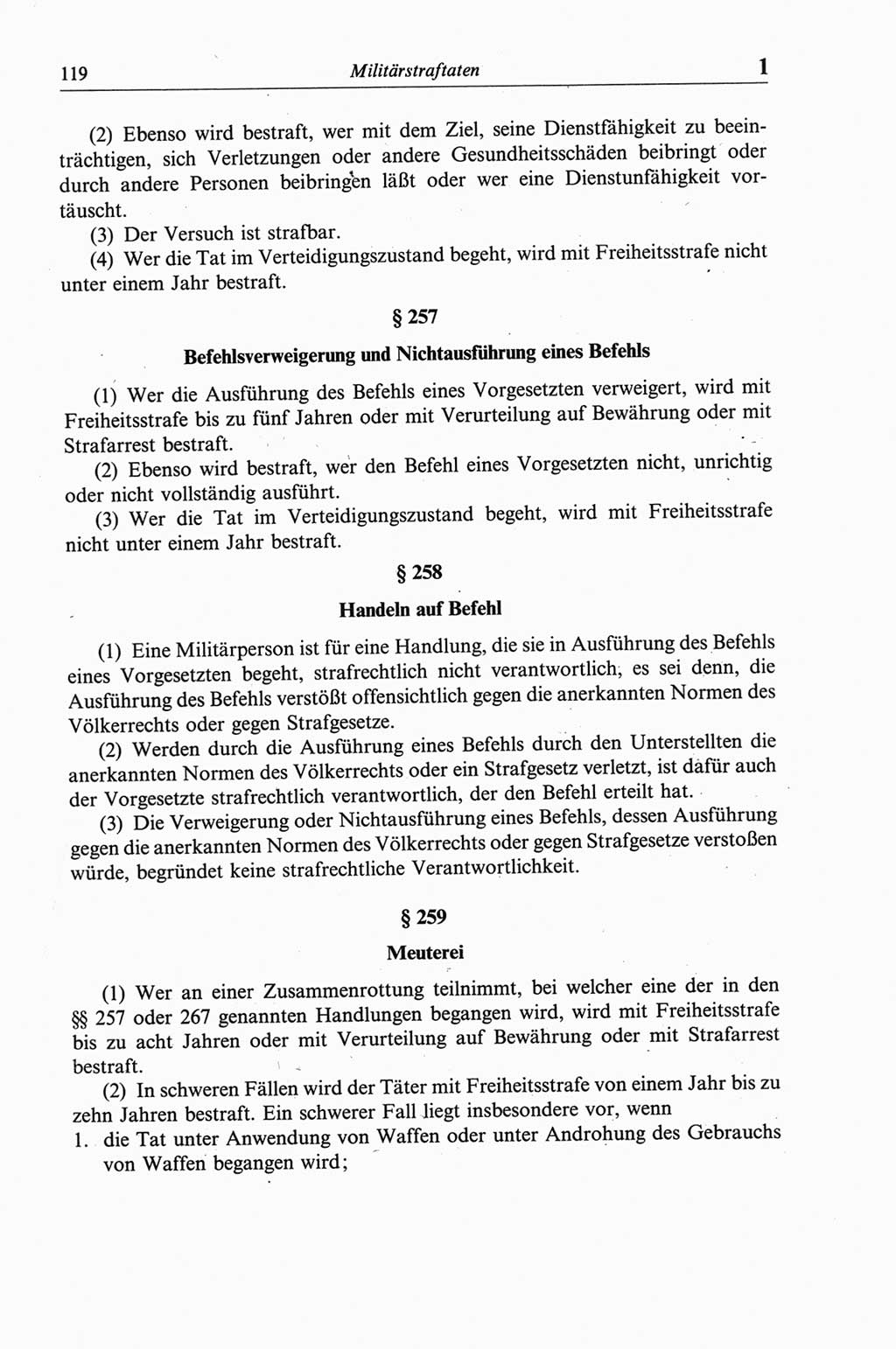 Strafgesetzbuch (StGB) der Deutschen Demokratischen Republik (DDR) und angrenzende Gesetze und Bestimmungen 1968, Seite 119 (StGB Ges. Best. DDR 1968, S. 119)