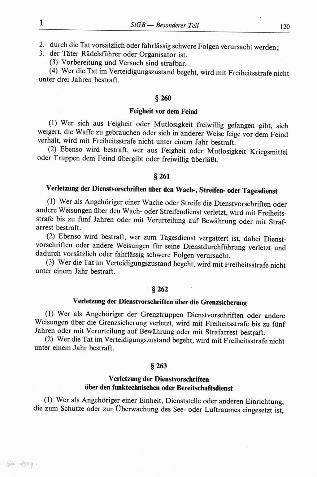 Strafgesetzbuch (StGB) der Deutschen Demokratischen Republik (DDR) und angrenzende Gesetze und Bestimmungen 1968, Seite 120 (StGB Ges. Best. DDR 1968, S. 120)
