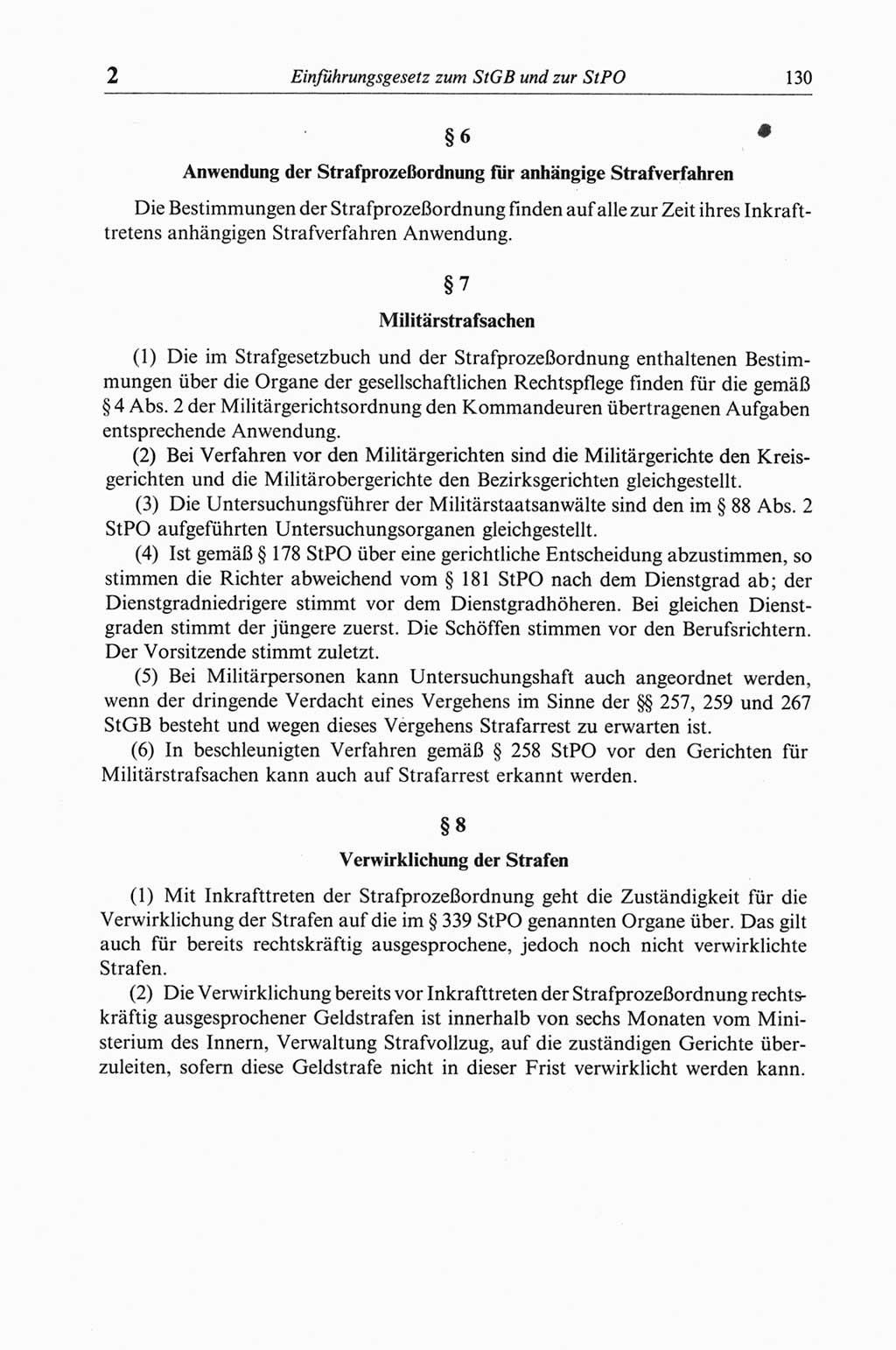 Strafgesetzbuch (StGB) der Deutschen Demokratischen Republik (DDR) und angrenzende Gesetze und Bestimmungen 1968, Seite 130 (StGB Ges. Best. DDR 1968, S. 130)
