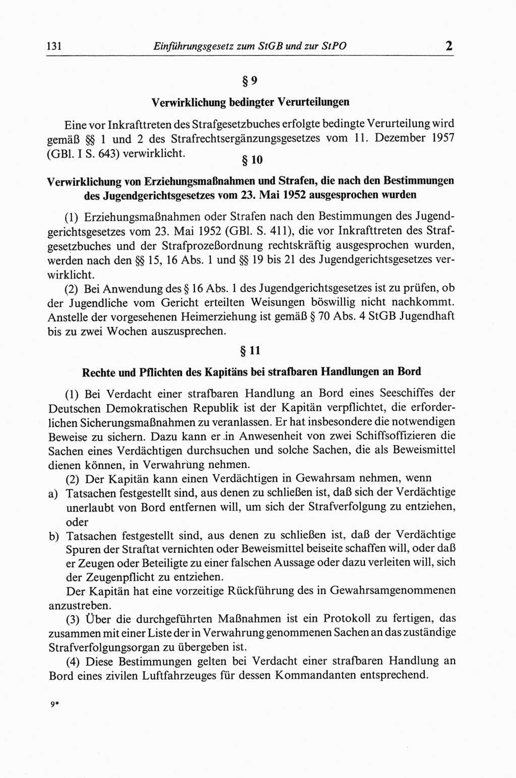 Strafgesetzbuch (StGB) der Deutschen Demokratischen Republik (DDR) und angrenzende Gesetze und Bestimmungen 1968, Seite 131 (StGB Ges. Best. DDR 1968, S. 131)