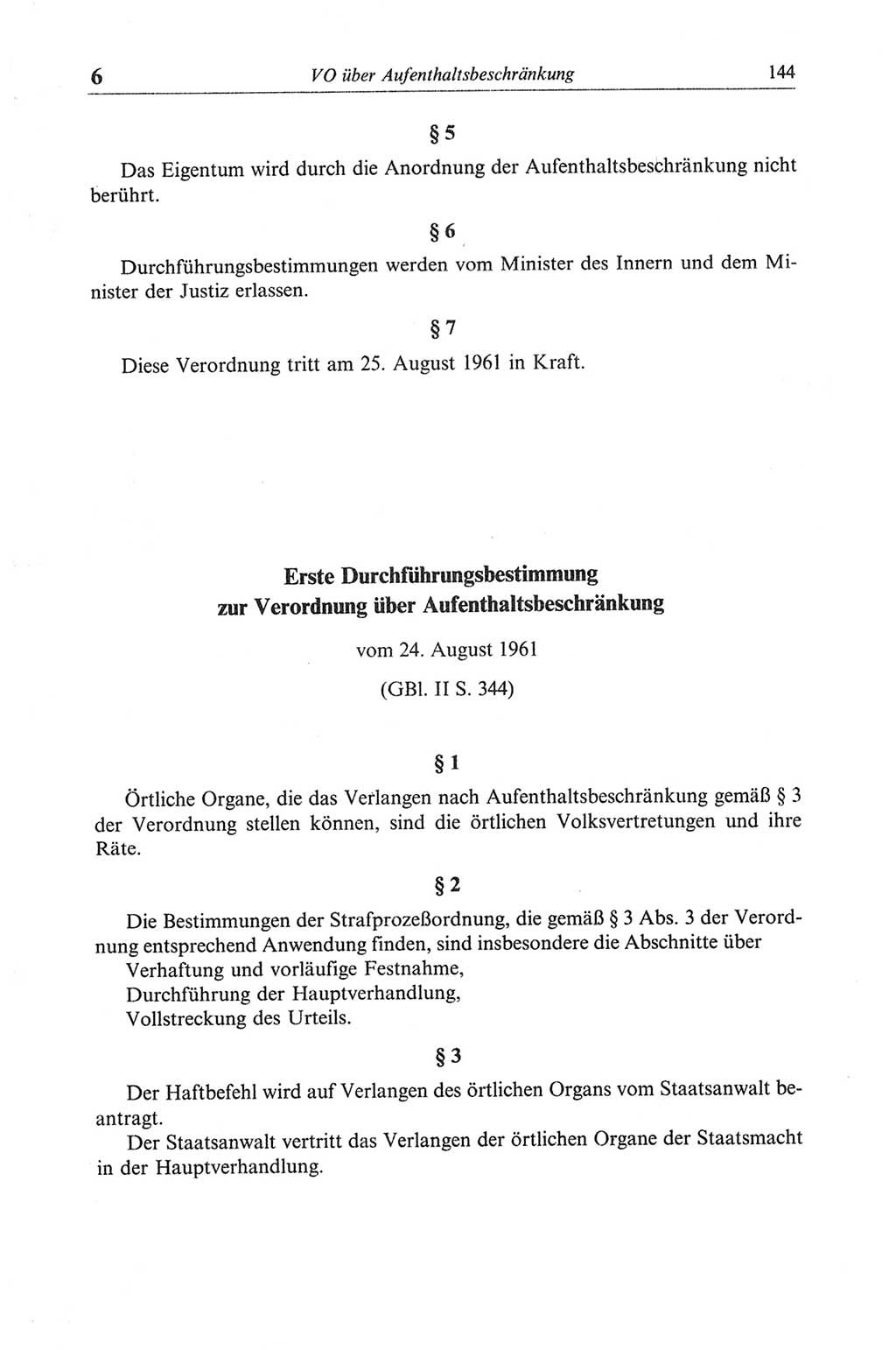 Strafgesetzbuch (StGB) der Deutschen Demokratischen Republik (DDR) und angrenzende Gesetze und Bestimmungen 1968, Seite 144 (StGB Ges. Best. DDR 1968, S. 144)