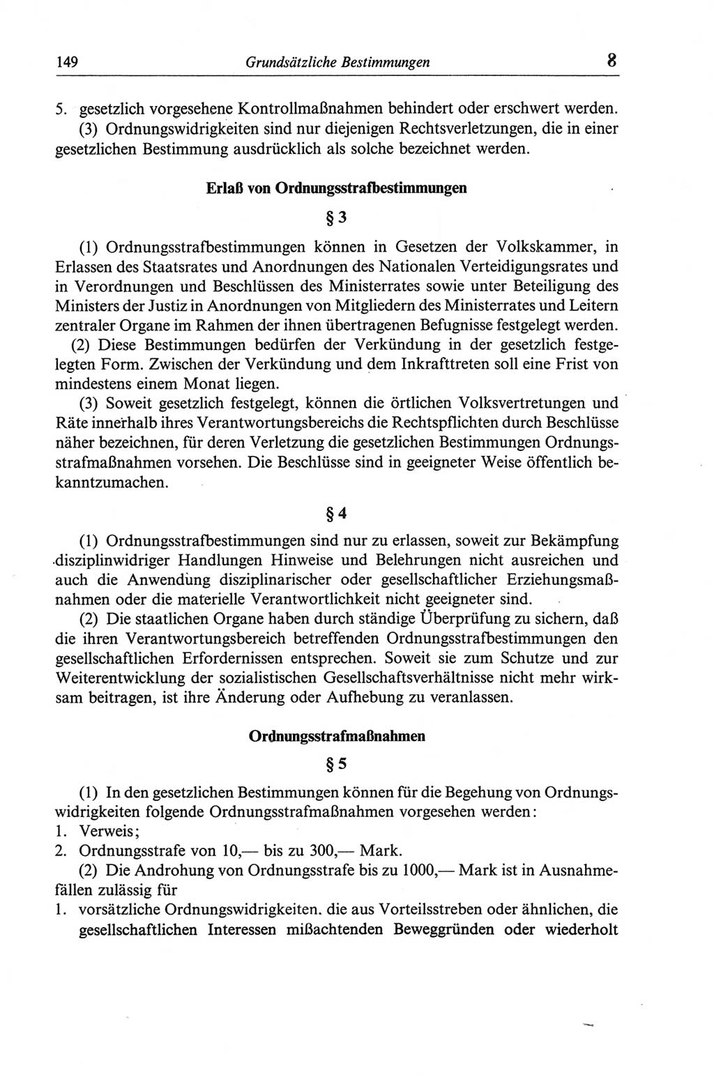 Strafgesetzbuch (StGB) der Deutschen Demokratischen Republik (DDR) und angrenzende Gesetze und Bestimmungen 1968, Seite 149 (StGB Ges. Best. DDR 1968, S. 149)