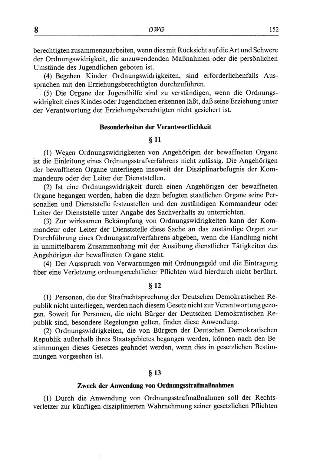 Strafgesetzbuch (StGB) der Deutschen Demokratischen Republik (DDR) und angrenzende Gesetze und Bestimmungen 1968, Seite 152 (StGB Ges. Best. DDR 1968, S. 152)