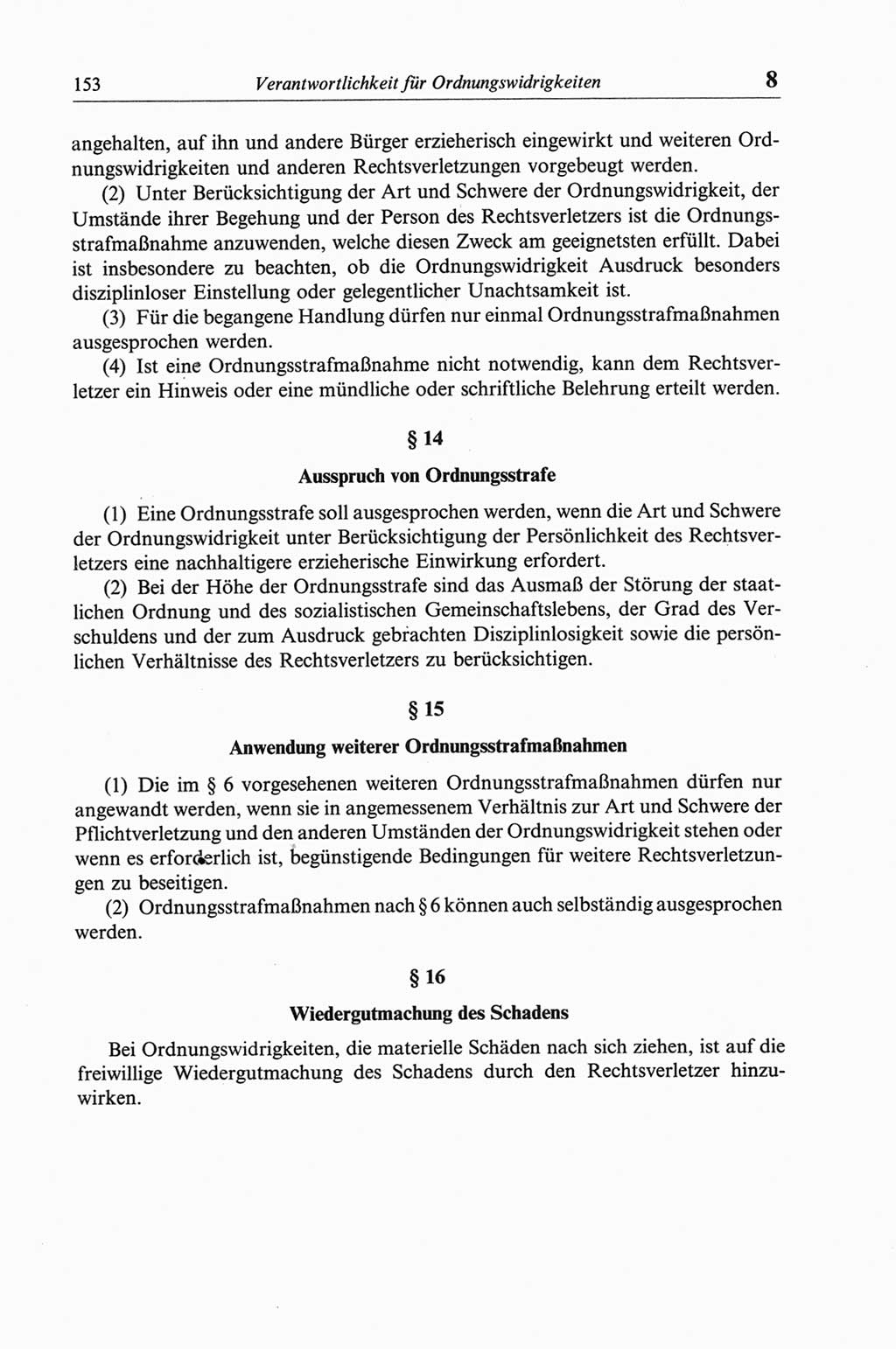 Strafgesetzbuch (StGB) der Deutschen Demokratischen Republik (DDR) und angrenzende Gesetze und Bestimmungen 1968, Seite 153 (StGB Ges. Best. DDR 1968, S. 153)