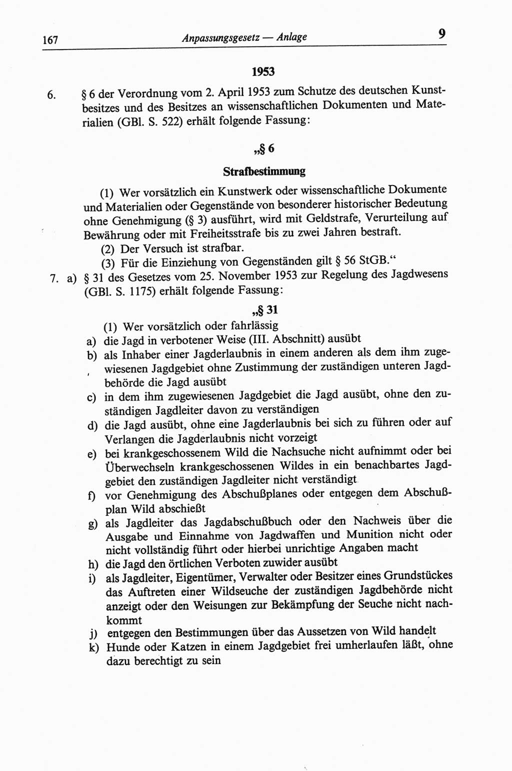 Strafgesetzbuch (StGB) der Deutschen Demokratischen Republik (DDR) und angrenzende Gesetze und Bestimmungen 1968, Seite 167 (StGB Ges. Best. DDR 1968, S. 167)