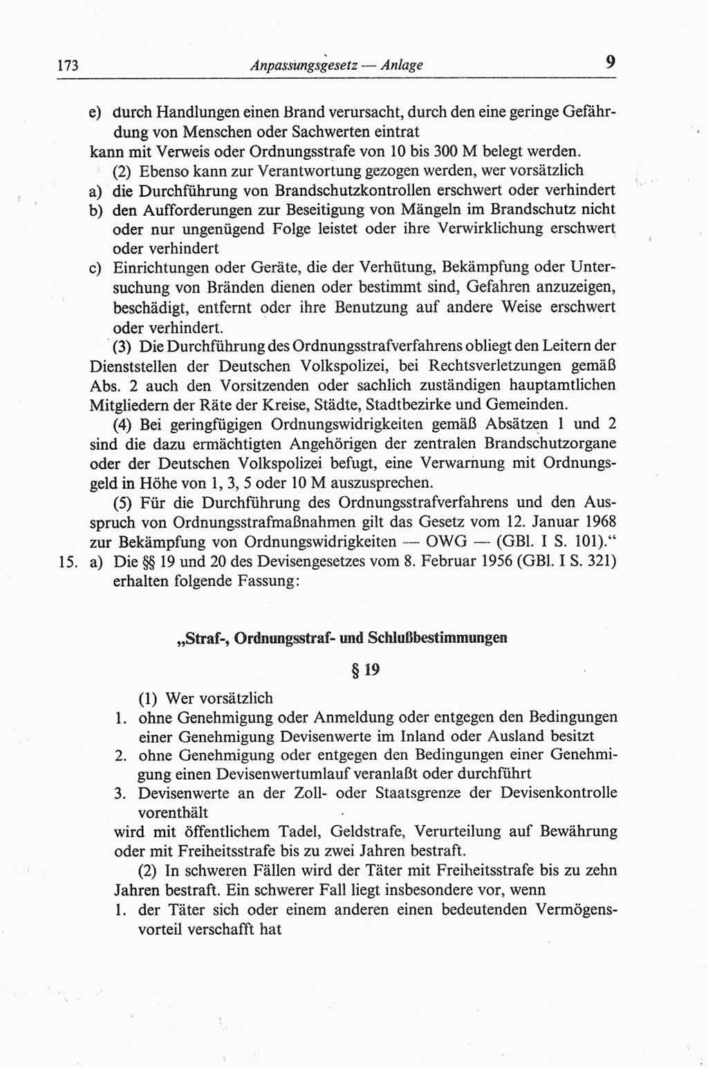 Strafgesetzbuch (StGB) der Deutschen Demokratischen Republik (DDR) und angrenzende Gesetze und Bestimmungen 1968, Seite 173 (StGB Ges. Best. DDR 1968, S. 173)