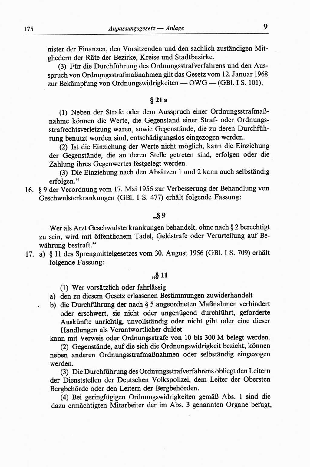 Strafgesetzbuch (StGB) der Deutschen Demokratischen Republik (DDR) und angrenzende Gesetze und Bestimmungen 1968, Seite 175 (StGB Ges. Best. DDR 1968, S. 175)