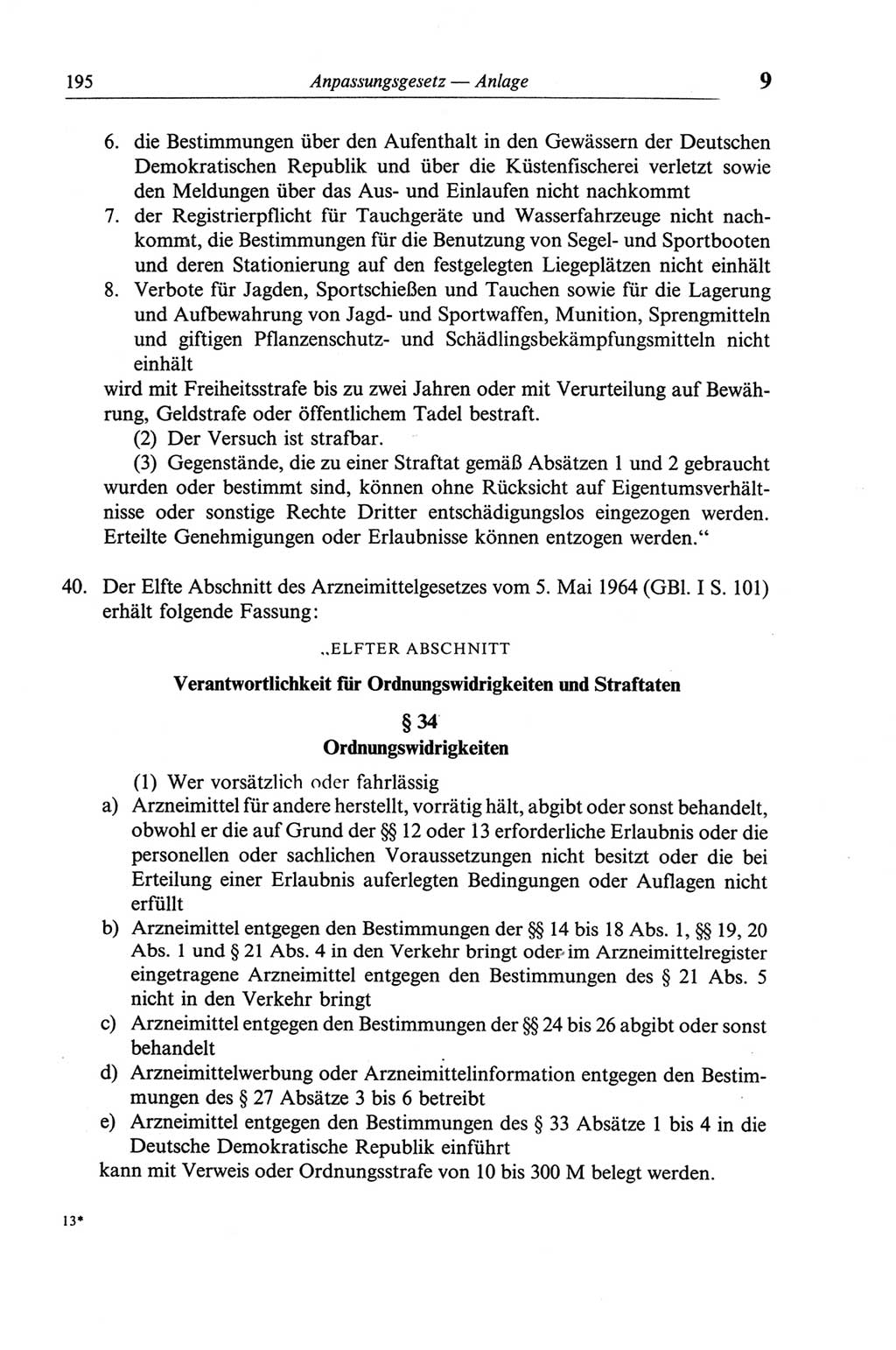 Strafgesetzbuch (StGB) der Deutschen Demokratischen Republik (DDR) und angrenzende Gesetze und Bestimmungen 1968, Seite 195 (StGB Ges. Best. DDR 1968, S. 195)