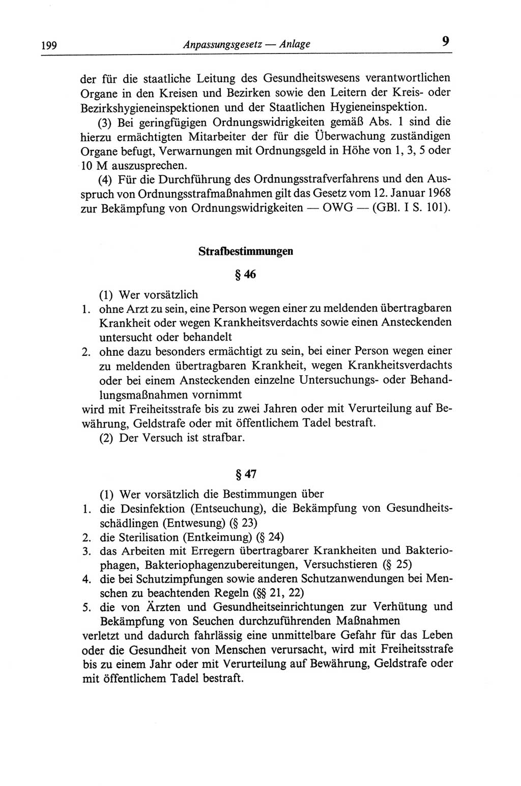 Strafgesetzbuch (StGB) der Deutschen Demokratischen Republik (DDR) und angrenzende Gesetze und Bestimmungen 1968, Seite 199 (StGB Ges. Best. DDR 1968, S. 199)