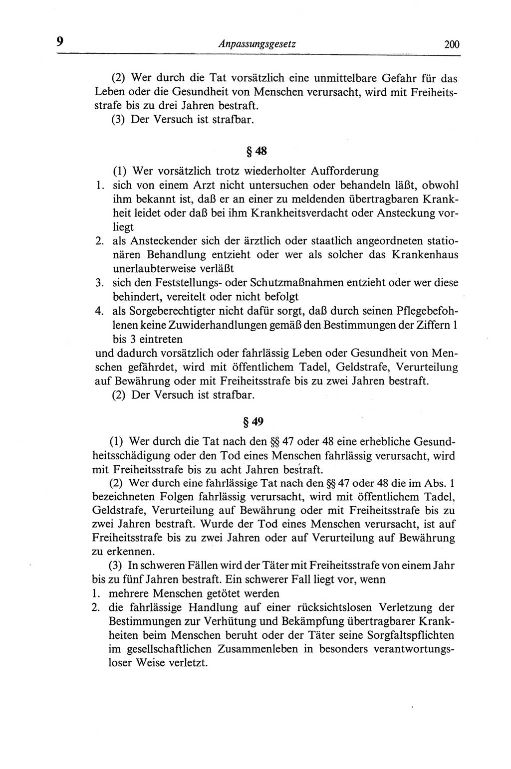Strafgesetzbuch (StGB) der Deutschen Demokratischen Republik (DDR) und angrenzende Gesetze und Bestimmungen 1968, Seite 200 (StGB Ges. Best. DDR 1968, S. 200)