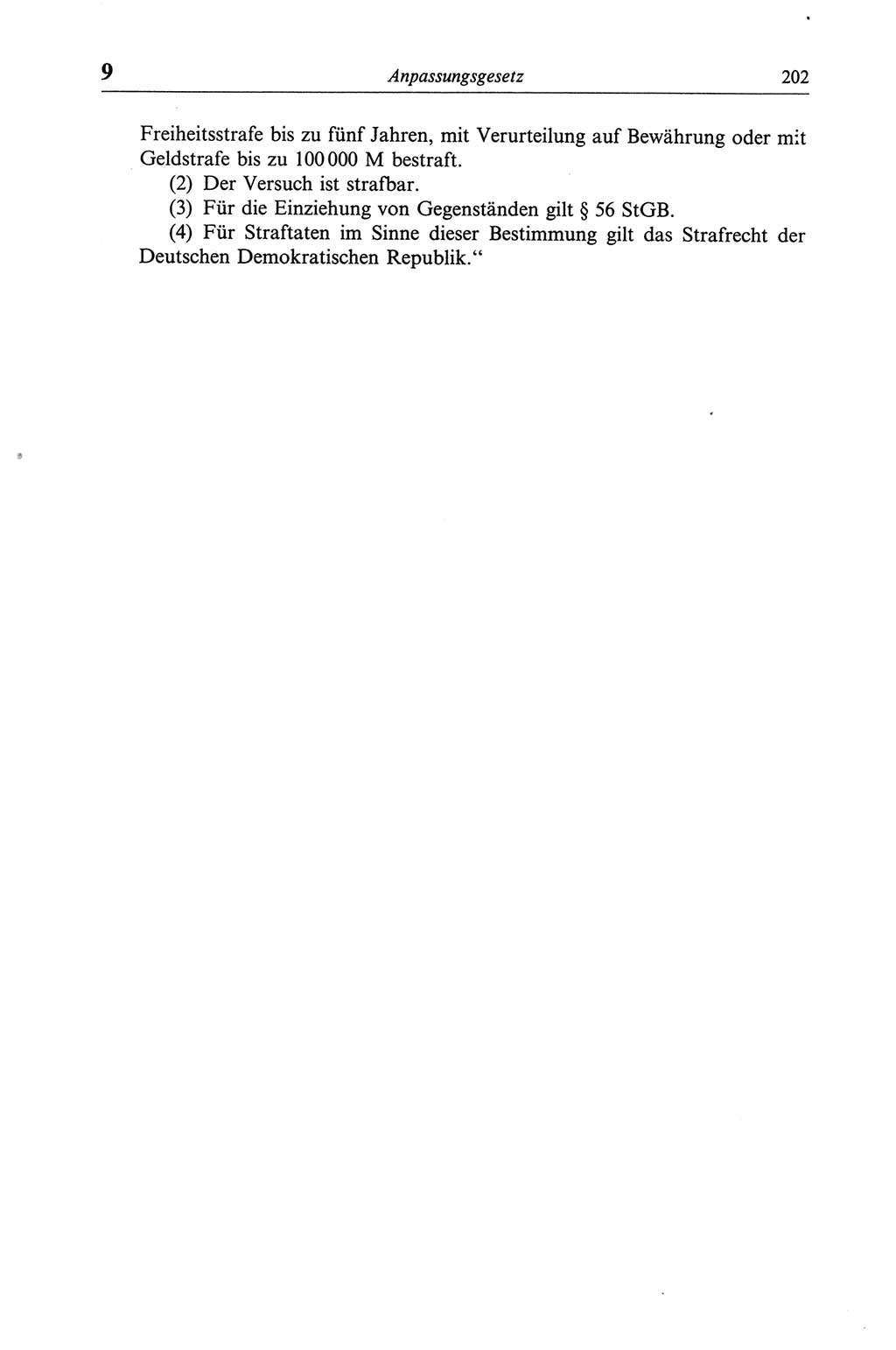 Strafgesetzbuch (StGB) der Deutschen Demokratischen Republik (DDR) und angrenzende Gesetze und Bestimmungen 1968, Seite 202 (StGB Ges. Best. DDR 1968, S. 202)