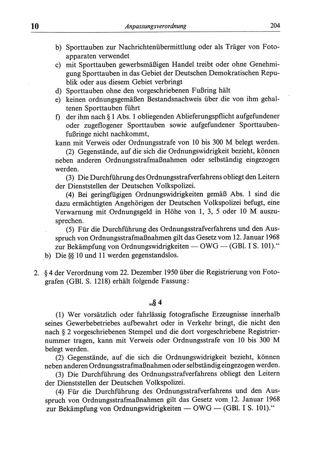 Strafgesetzbuch (StGB) der Deutschen Demokratischen Republik (DDR) und angrenzende Gesetze und Bestimmungen 1968, Seite 204 (StGB Ges. Best. DDR 1968, S. 204)
