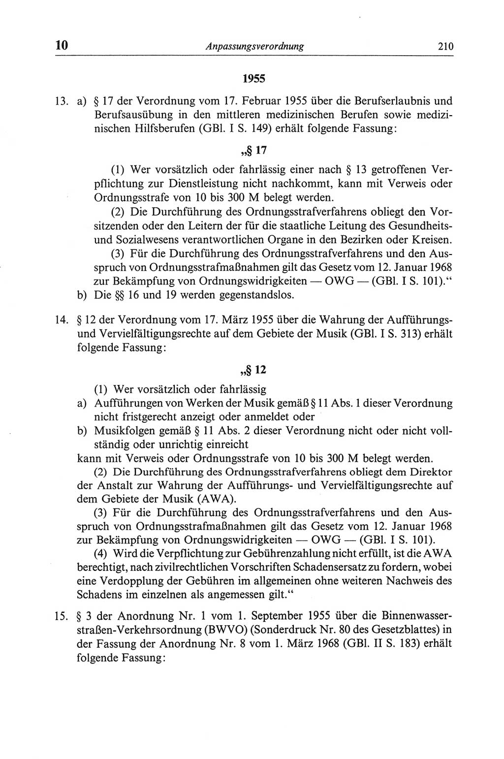 Strafgesetzbuch (StGB) der Deutschen Demokratischen Republik (DDR) und angrenzende Gesetze und Bestimmungen 1968, Seite 210 (StGB Ges. Best. DDR 1968, S. 210)