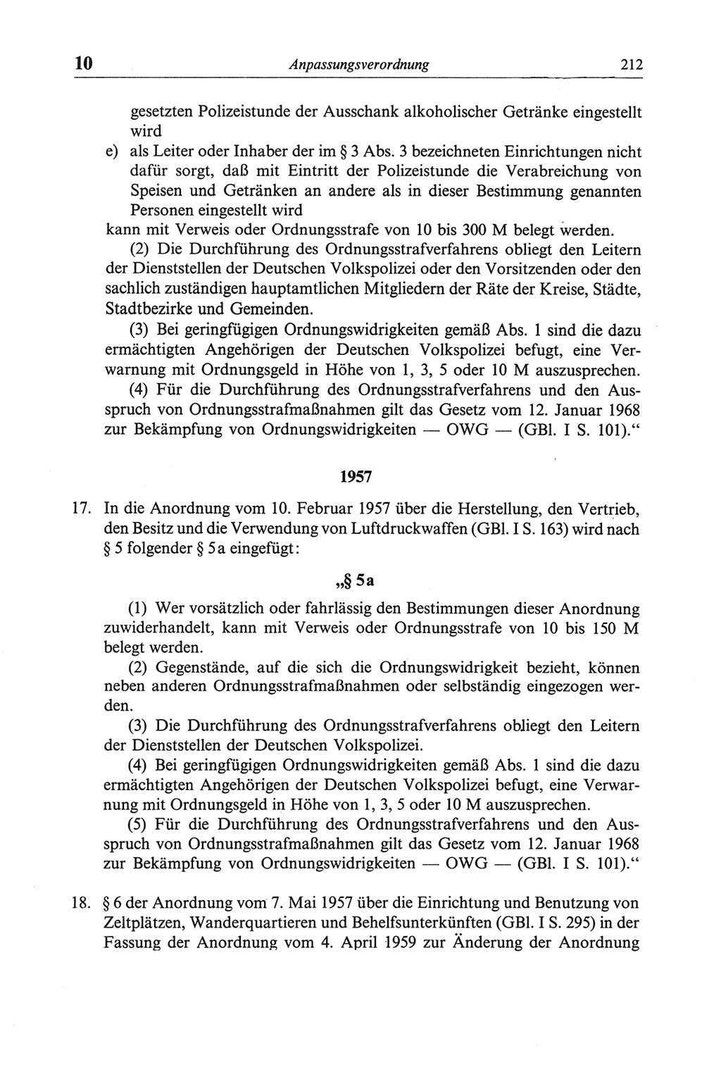 Strafgesetzbuch (StGB) der Deutschen Demokratischen Republik (DDR) und angrenzende Gesetze und Bestimmungen 1968, Seite 212 (StGB Ges. Best. DDR 1968, S. 212)