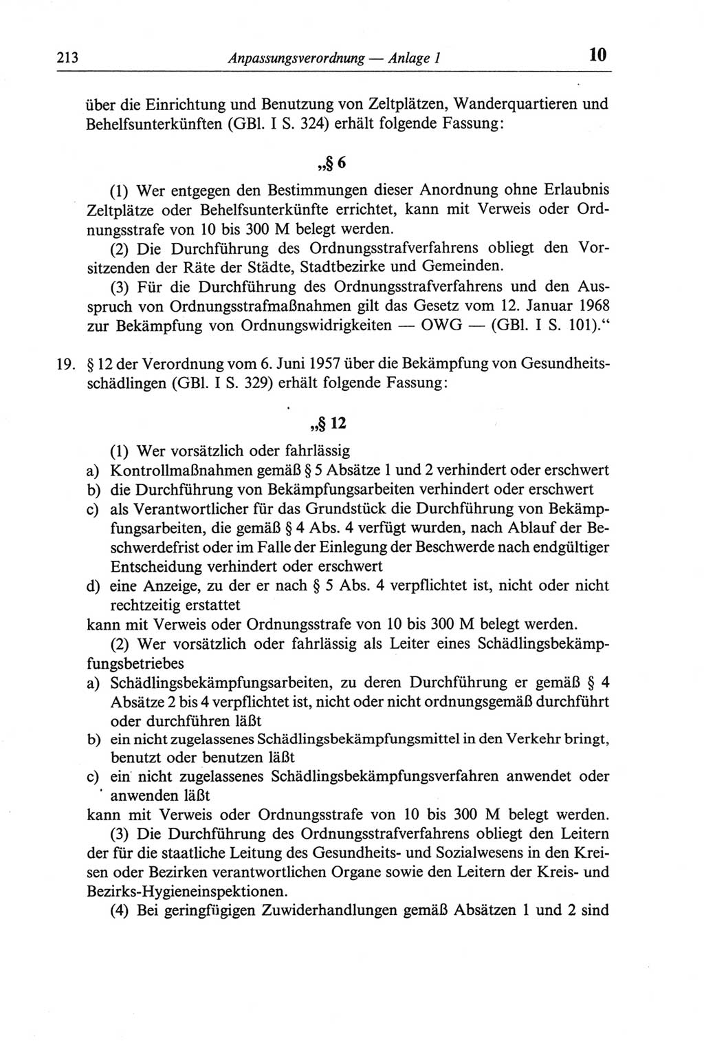 Strafgesetzbuch (StGB) der Deutschen Demokratischen Republik (DDR) und angrenzende Gesetze und Bestimmungen 1968, Seite 213 (StGB Ges. Best. DDR 1968, S. 213)