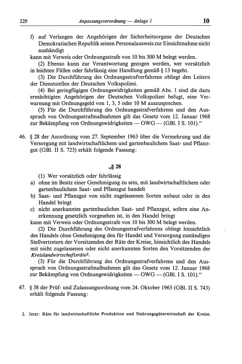 Strafgesetzbuch (StGB) der Deutschen Demokratischen Republik (DDR) und angrenzende Gesetze und Bestimmungen 1968, Seite 229 (StGB Ges. Best. DDR 1968, S. 229)