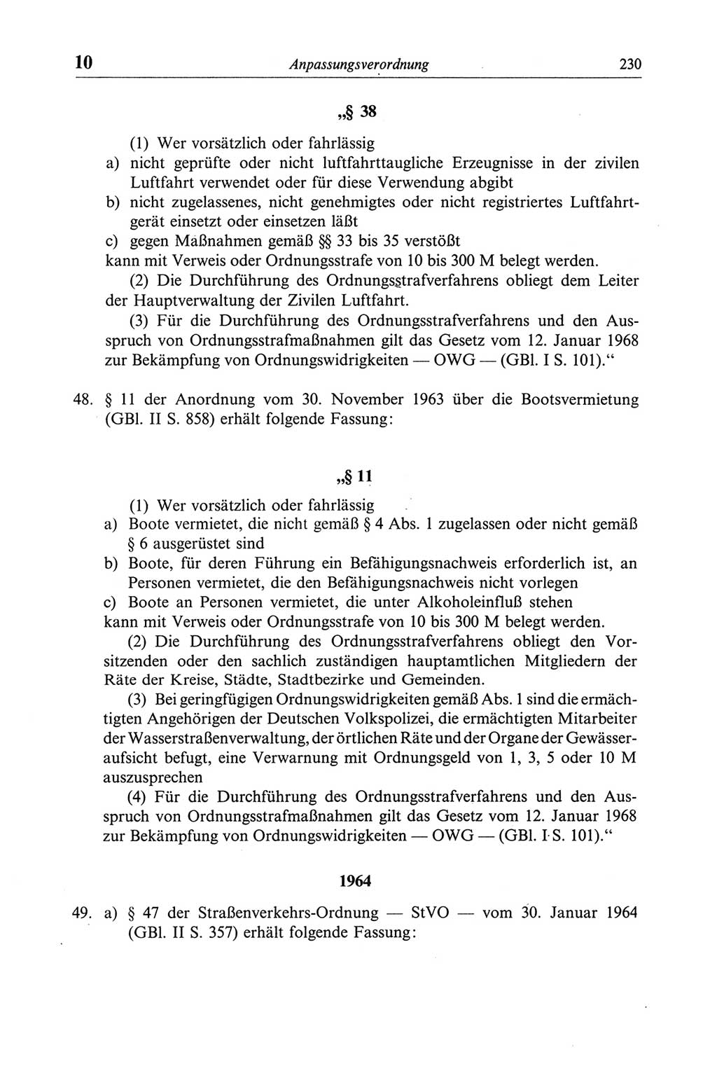 Strafgesetzbuch (StGB) der Deutschen Demokratischen Republik (DDR) und angrenzende Gesetze und Bestimmungen 1968, Seite 230 (StGB Ges. Best. DDR 1968, S. 230)