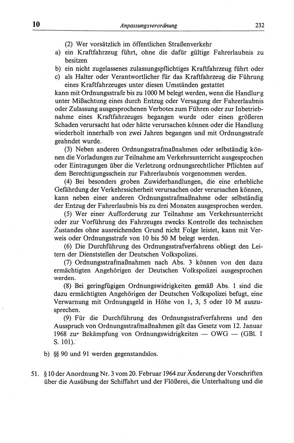 Strafgesetzbuch (StGB) der Deutschen Demokratischen Republik (DDR) und angrenzende Gesetze und Bestimmungen 1968, Seite 232 (StGB Ges. Best. DDR 1968, S. 232)