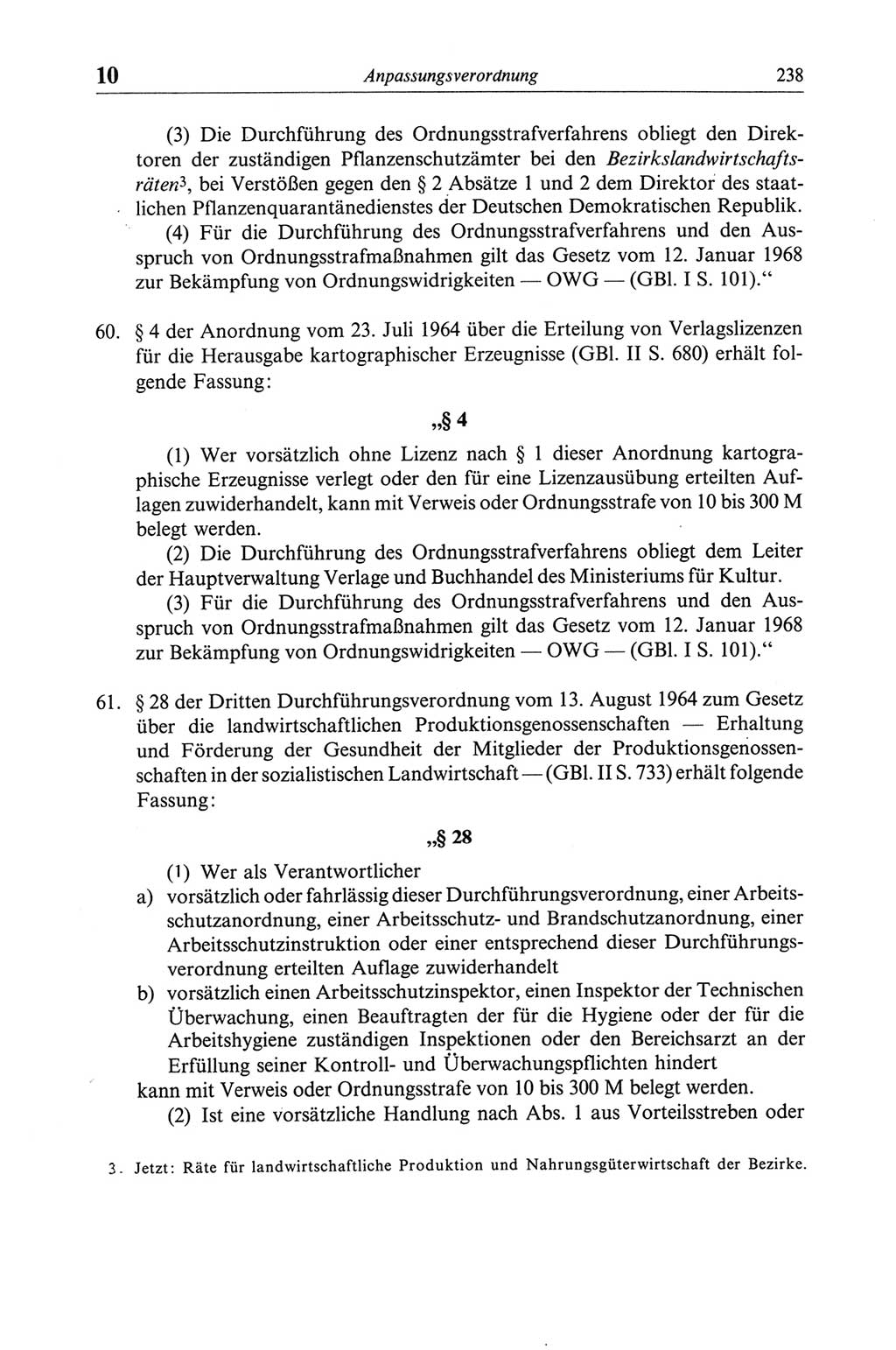 Strafgesetzbuch (StGB) der Deutschen Demokratischen Republik (DDR) und angrenzende Gesetze und Bestimmungen 1968, Seite 238 (StGB Ges. Best. DDR 1968, S. 238)