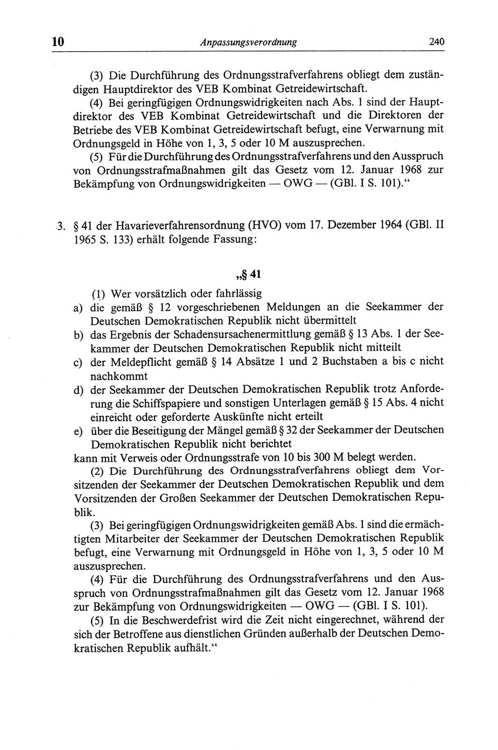 Strafgesetzbuch (StGB) der Deutschen Demokratischen Republik (DDR) und angrenzende Gesetze und Bestimmungen 1968, Seite 240 (StGB Ges. Best. DDR 1968, S. 240)