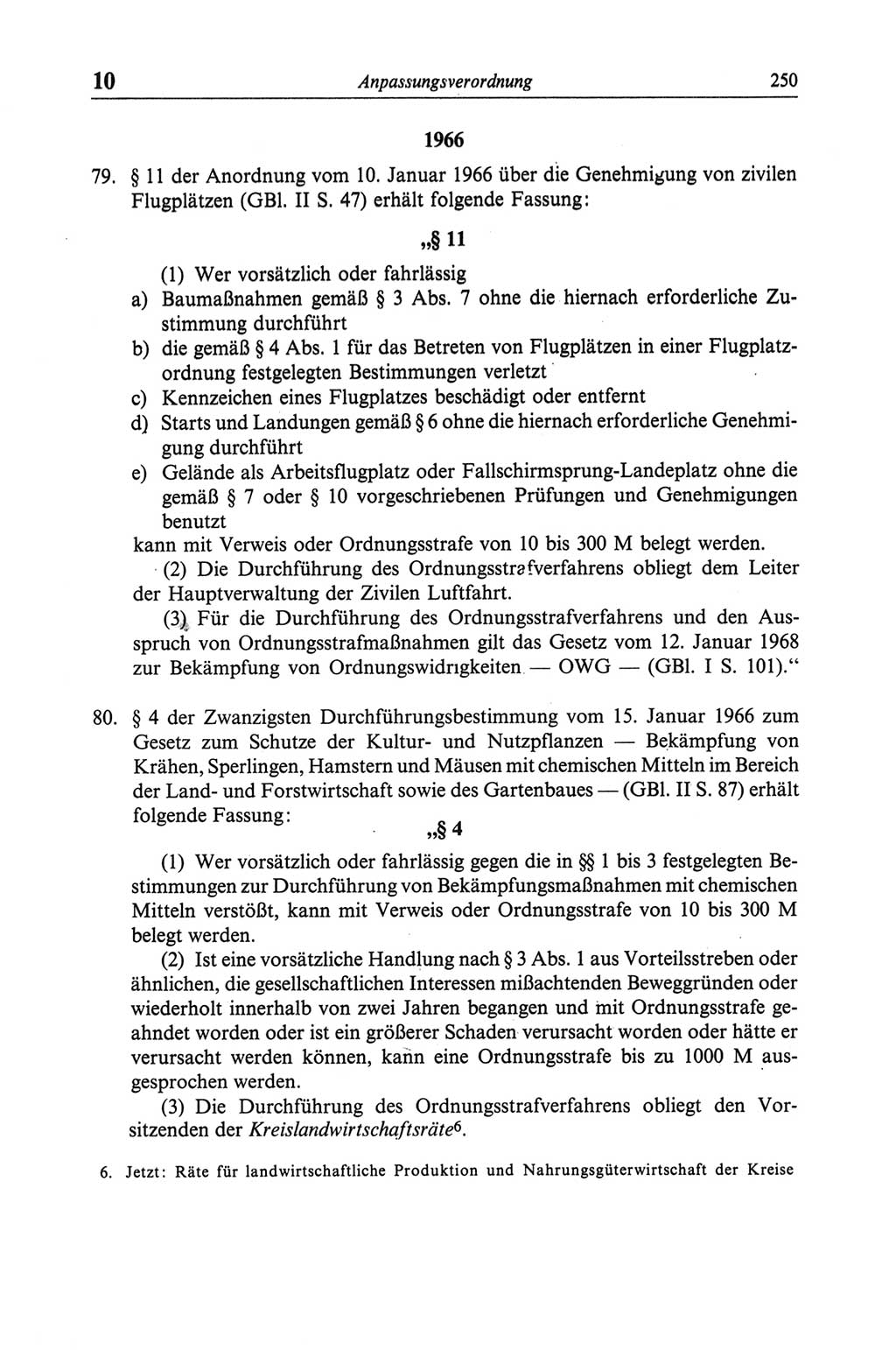 Strafgesetzbuch (StGB) der Deutschen Demokratischen Republik (DDR) und angrenzende Gesetze und Bestimmungen 1968, Seite 250 (StGB Ges. Best. DDR 1968, S. 250)