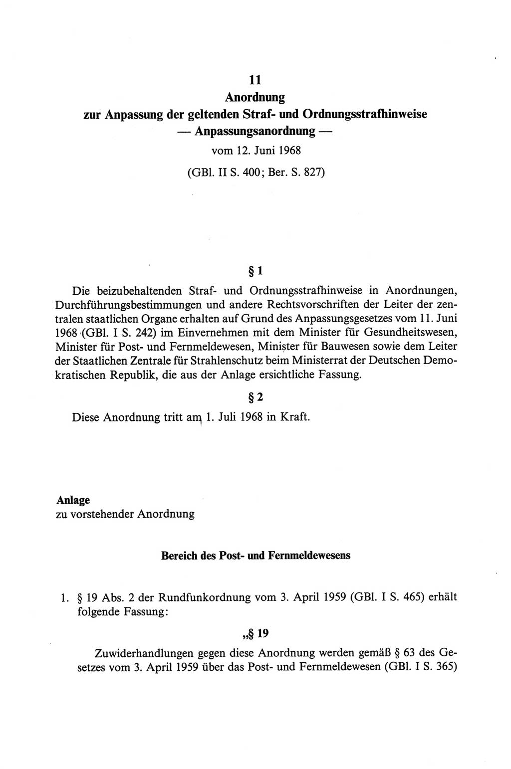 Strafgesetzbuch (StGB) der Deutschen Demokratischen Republik (DDR) und angrenzende Gesetze und Bestimmungen 1968, Seite 260 (StGB Ges. Best. DDR 1968, S. 260)