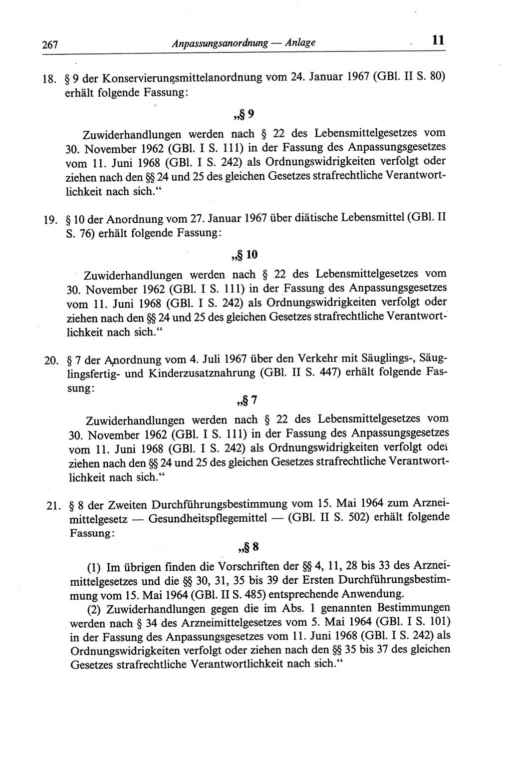 Strafgesetzbuch (StGB) der Deutschen Demokratischen Republik (DDR) und angrenzende Gesetze und Bestimmungen 1968, Seite 267 (StGB Ges. Best. DDR 1968, S. 267)