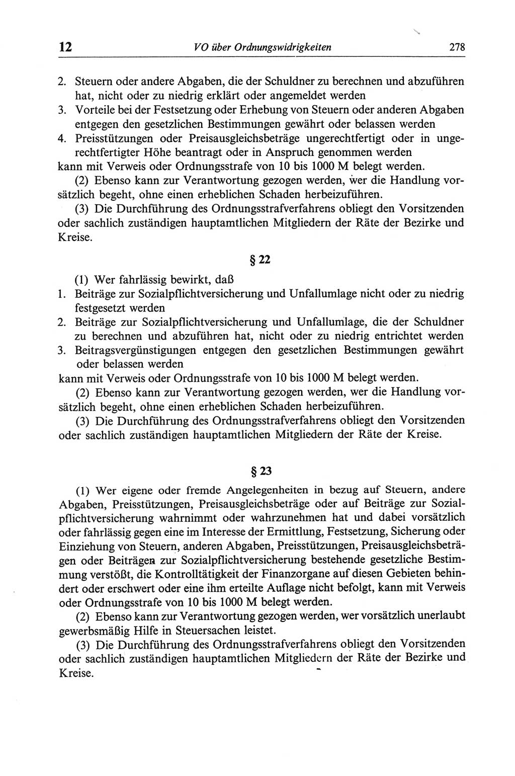 Strafgesetzbuch (StGB) der Deutschen Demokratischen Republik (DDR) und angrenzende Gesetze und Bestimmungen 1968, Seite 278 (StGB Ges. Best. DDR 1968, S. 278)