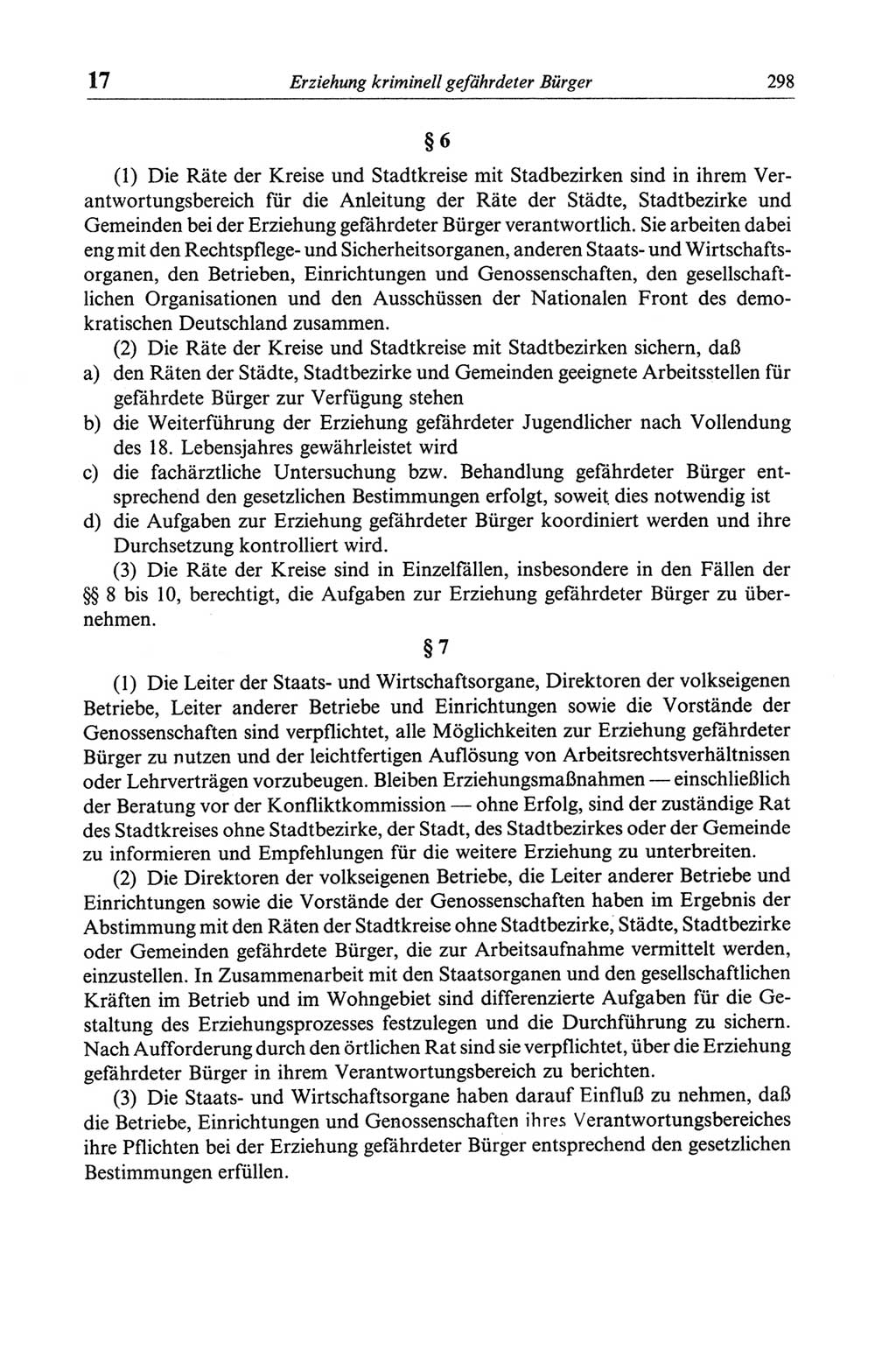 Strafgesetzbuch (StGB) der Deutschen Demokratischen Republik (DDR) und angrenzende Gesetze und Bestimmungen 1968, Seite 298 (StGB Ges. Best. DDR 1968, S. 298)