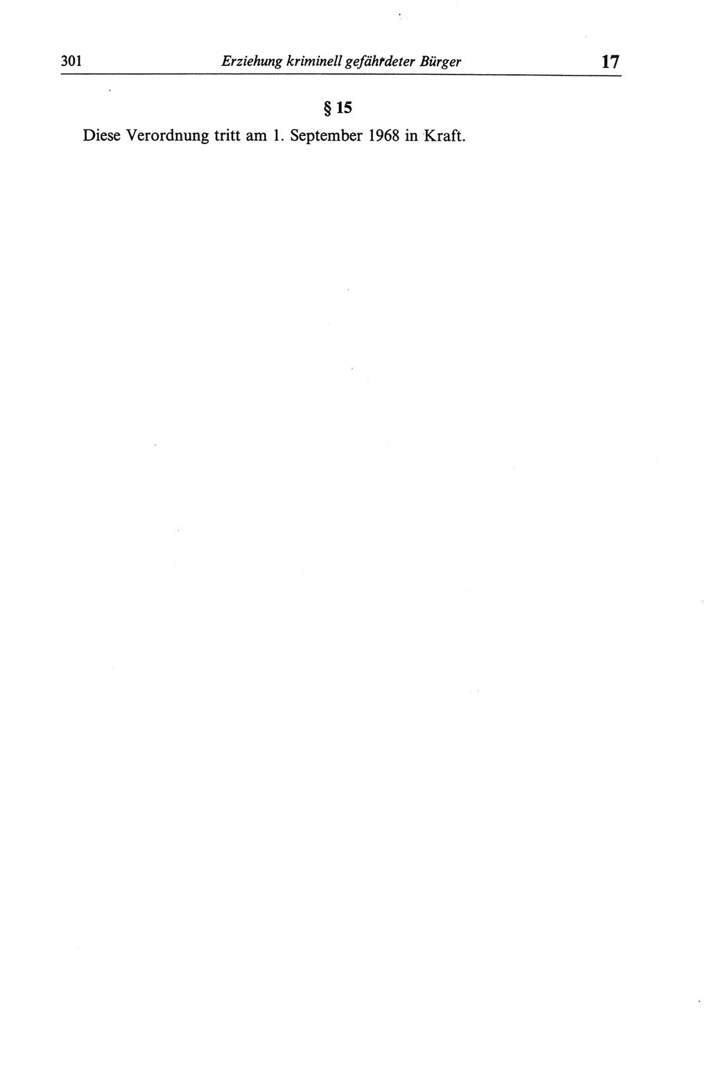 Strafgesetzbuch (StGB) der Deutschen Demokratischen Republik (DDR) und angrenzende Gesetze und Bestimmungen 1968, Seite 301 (StGB Ges. Best. DDR 1968, S. 301)