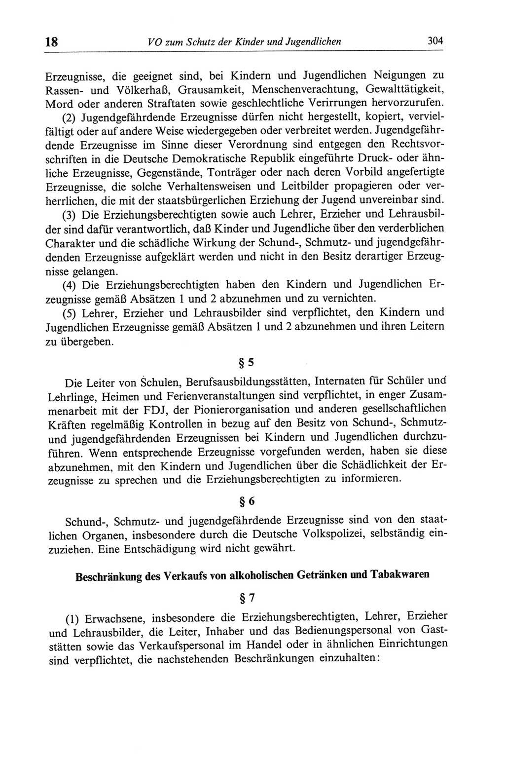 Strafgesetzbuch (StGB) der Deutschen Demokratischen Republik (DDR) und angrenzende Gesetze und Bestimmungen 1968, Seite 304 (StGB Ges. Best. DDR 1968, S. 304)