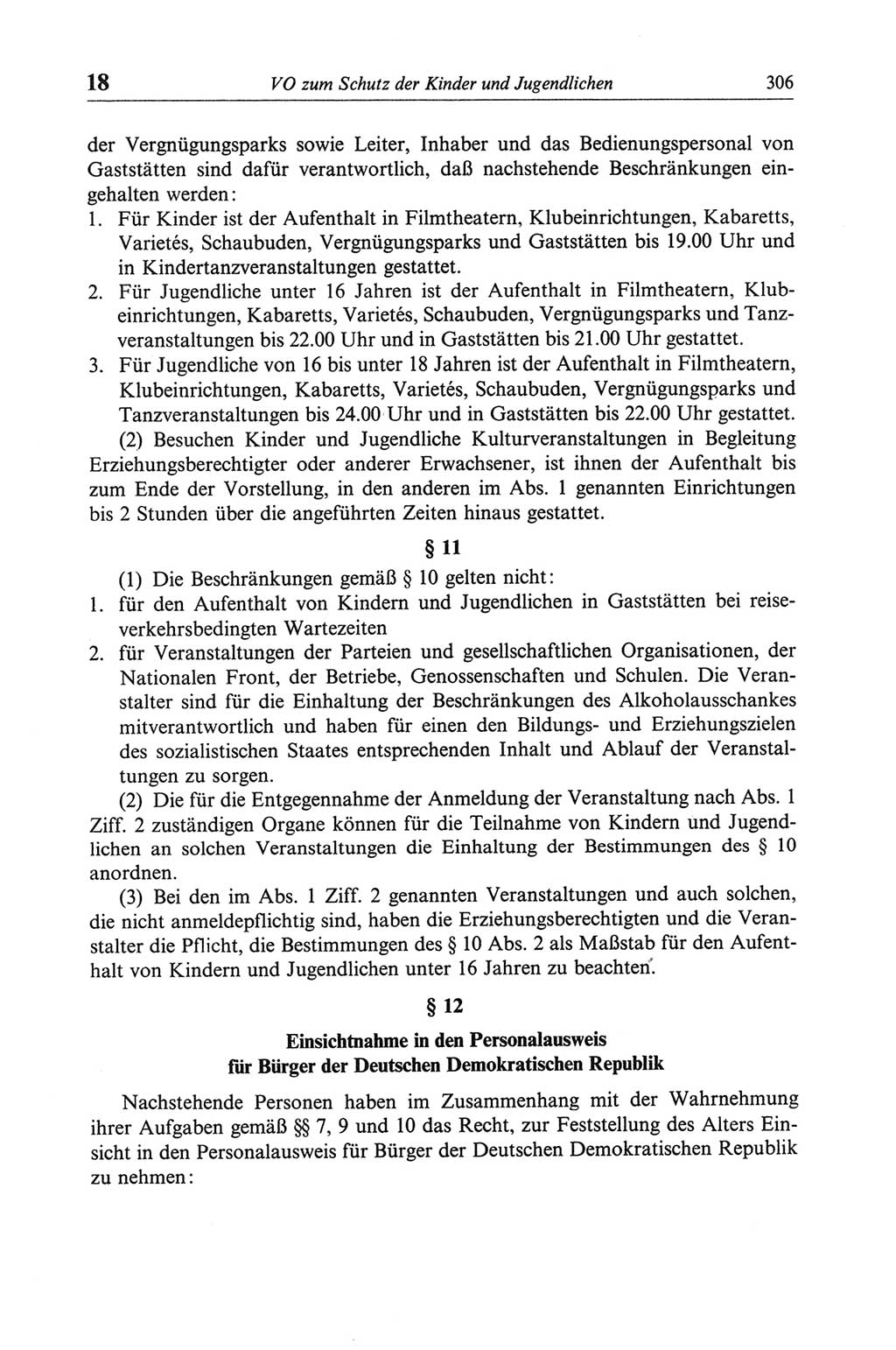 Strafgesetzbuch (StGB) der Deutschen Demokratischen Republik (DDR) und angrenzende Gesetze und Bestimmungen 1968, Seite 306 (StGB Ges. Best. DDR 1968, S. 306)