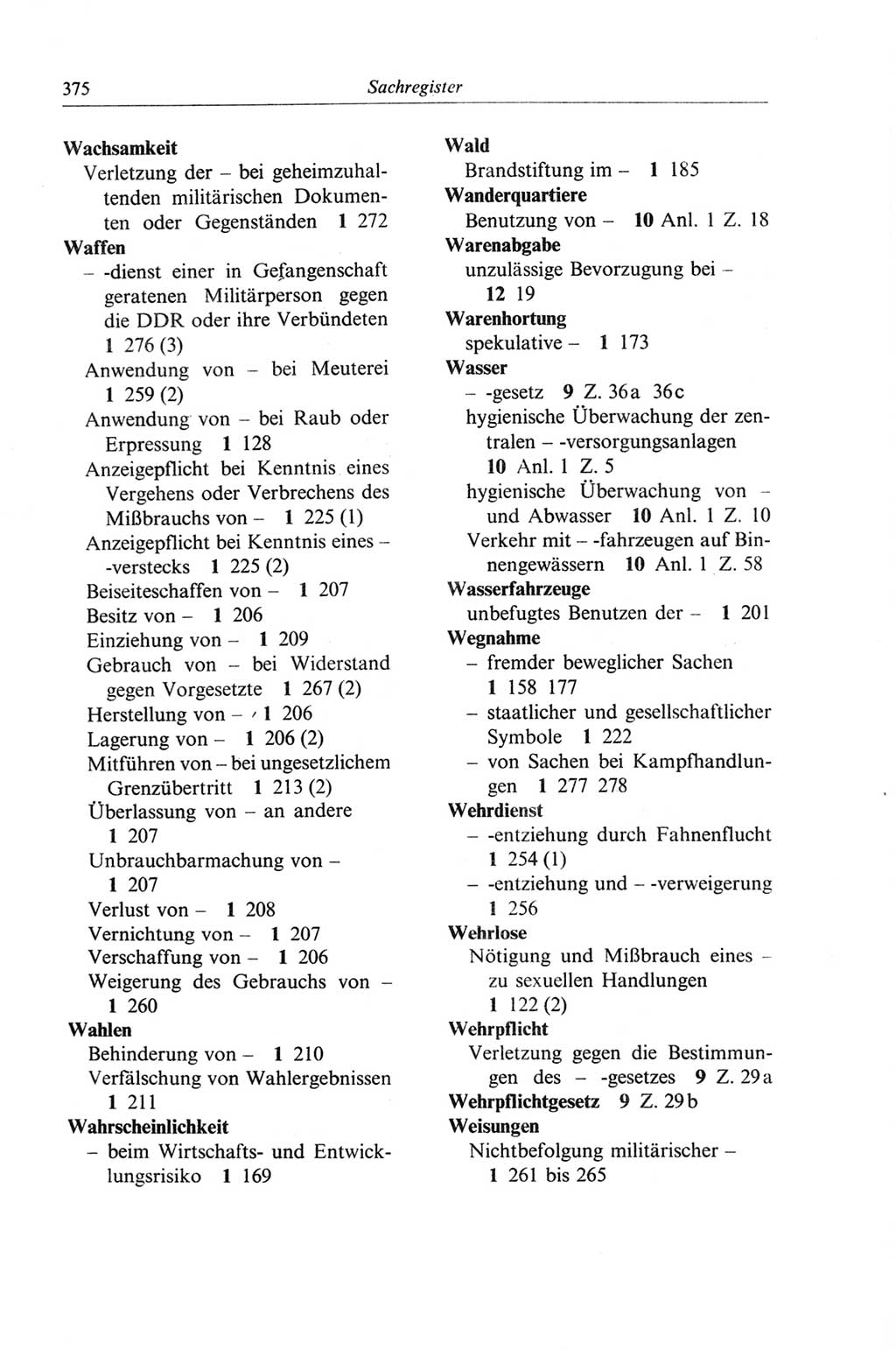 Strafgesetzbuch (StGB) der Deutschen Demokratischen Republik (DDR) und angrenzende Gesetze und Bestimmungen 1968, Seite 375 (StGB Ges. Best. DDR 1968, S. 375)