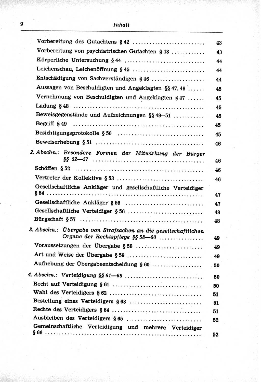 Strafprozeßordnung (StPO) der Deutschen Demokratischen Republik (DDR) und angrenzende Gesetze und Bestimmungen 1968, Seite 9 (StPO Ges. Bstgn. DDR 1968, S. 9)