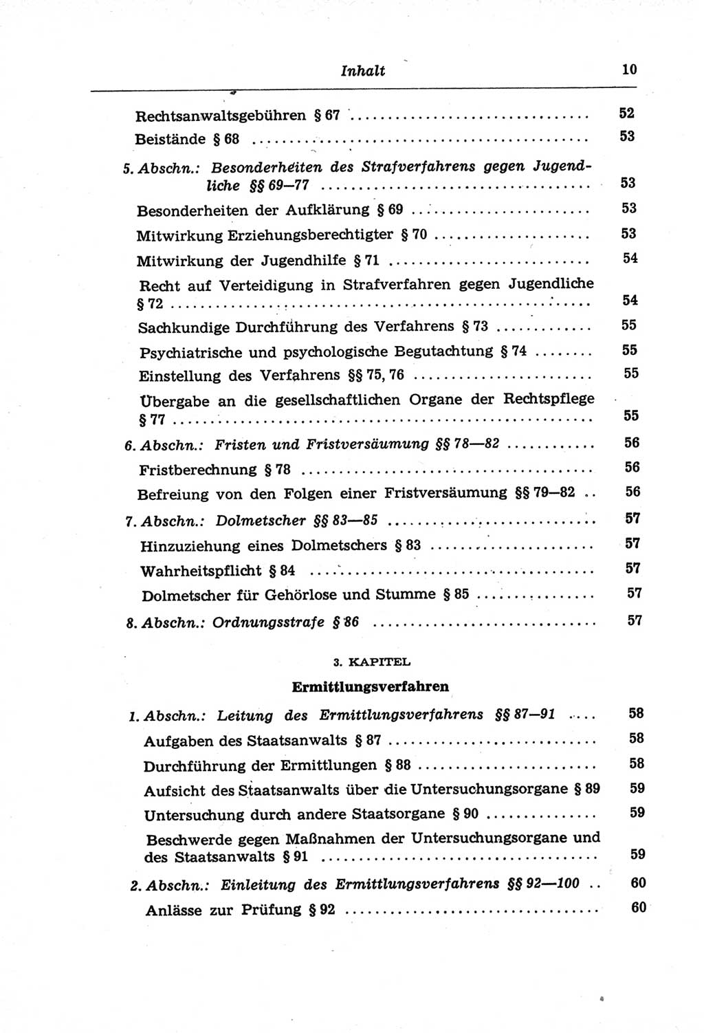 Strafprozeßordnung (StPO) der Deutschen Demokratischen Republik (DDR) und angrenzende Gesetze und Bestimmungen 1968, Seite 10 (StPO Ges. Bstgn. DDR 1968, S. 10)