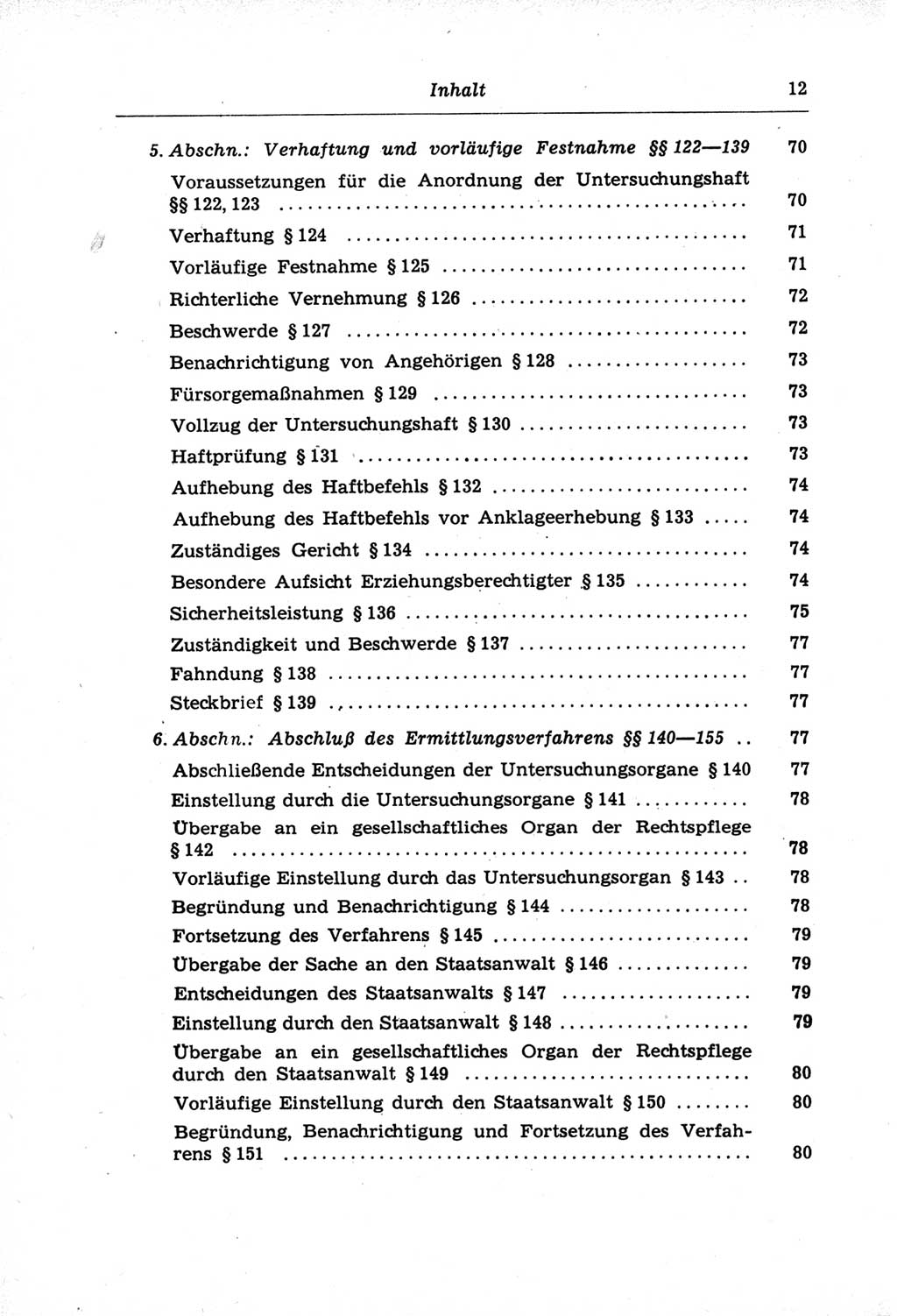 Strafprozeßordnung (StPO) der Deutschen Demokratischen Republik (DDR) und angrenzende Gesetze und Bestimmungen 1968, Seite 12 (StPO Ges. Bstgn. DDR 1968, S. 12)