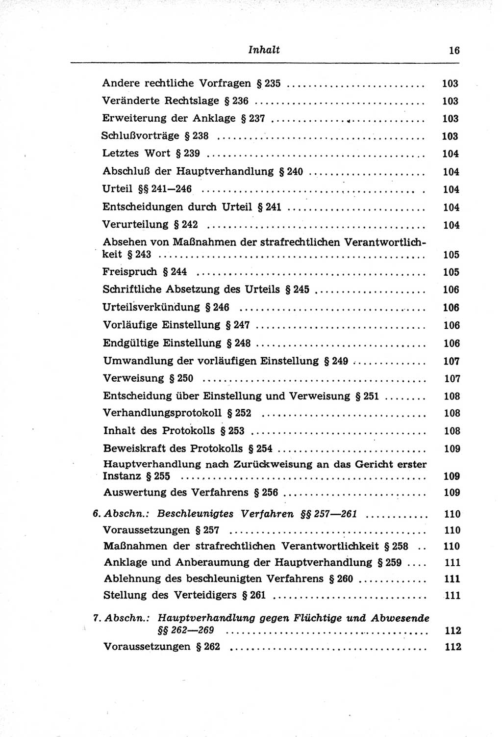 Strafprozeßordnung (StPO) der Deutschen Demokratischen Republik (DDR) und angrenzende Gesetze und Bestimmungen 1968, Seite 16 (StPO Ges. Bstgn. DDR 1968, S. 16)