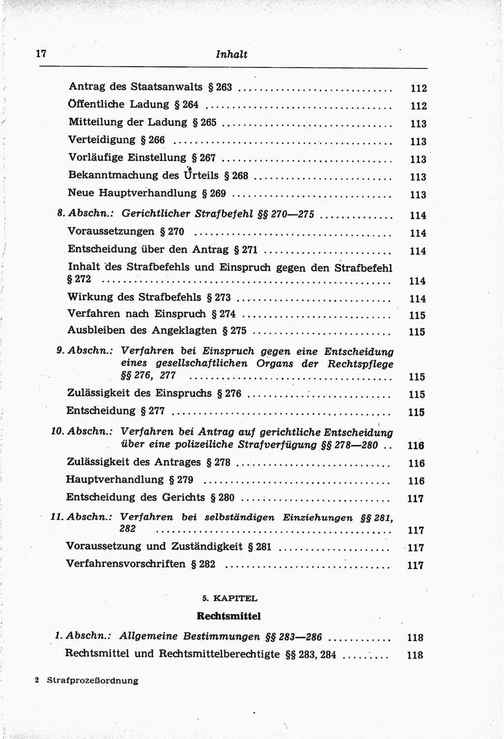 Strafprozeßordnung (StPO) der Deutschen Demokratischen Republik (DDR) und angrenzende Gesetze und Bestimmungen 1968, Seite 17 (StPO Ges. Bstgn. DDR 1968, S. 17)