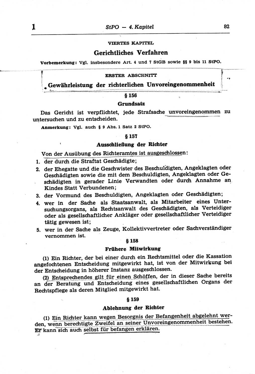 Strafprozeßordnung (StPO) der Deutschen Demokratischen Republik (DDR) und angrenzende Gesetze und Bestimmungen 1968, Seite 82 (StPO Ges. Bstgn. DDR 1968, S. 82)