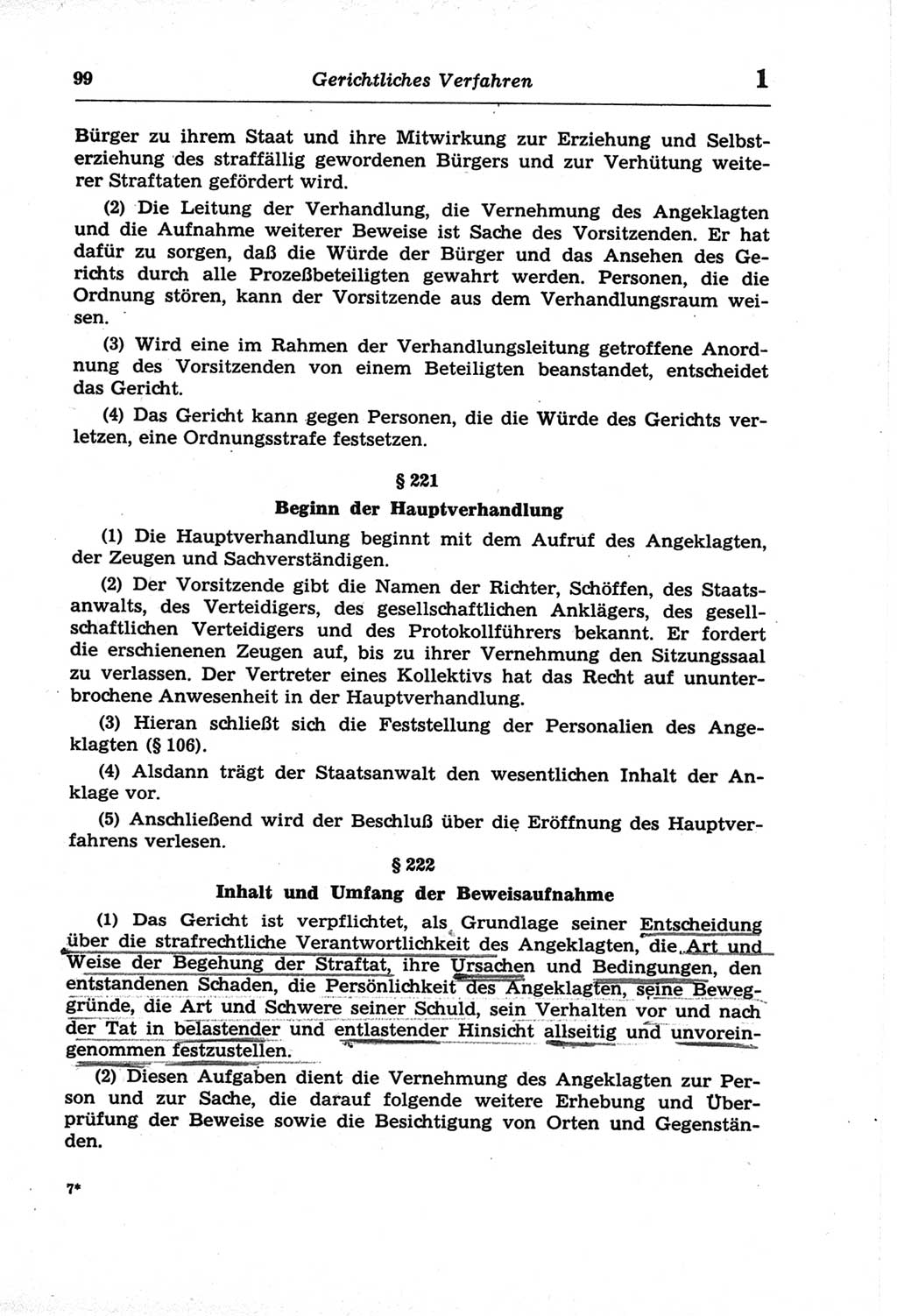 Strafprozeßordnung (StPO) der Deutschen Demokratischen Republik (DDR) und angrenzende Gesetze und Bestimmungen 1968, Seite 99 (StPO Ges. Bstgn. DDR 1968, S. 99)