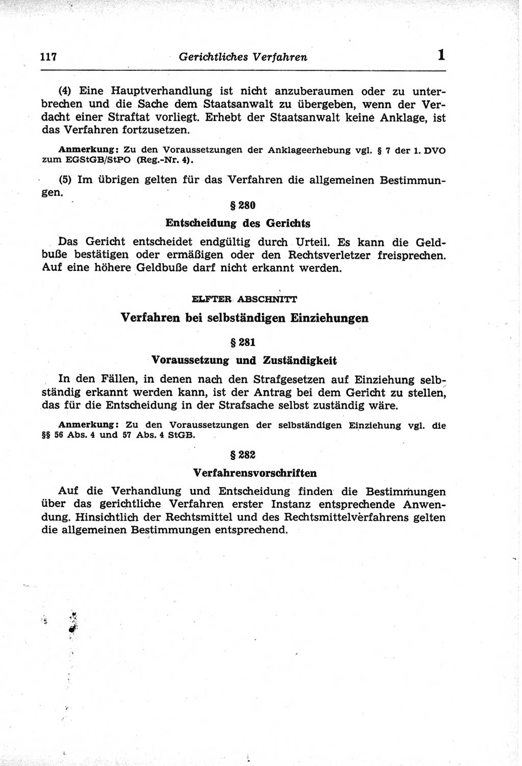 Strafprozeßordnung (StPO) der Deutschen Demokratischen Republik (DDR) und angrenzende Gesetze und Bestimmungen 1968, Seite 117 (StPO Ges. Bstgn. DDR 1968, S. 117)