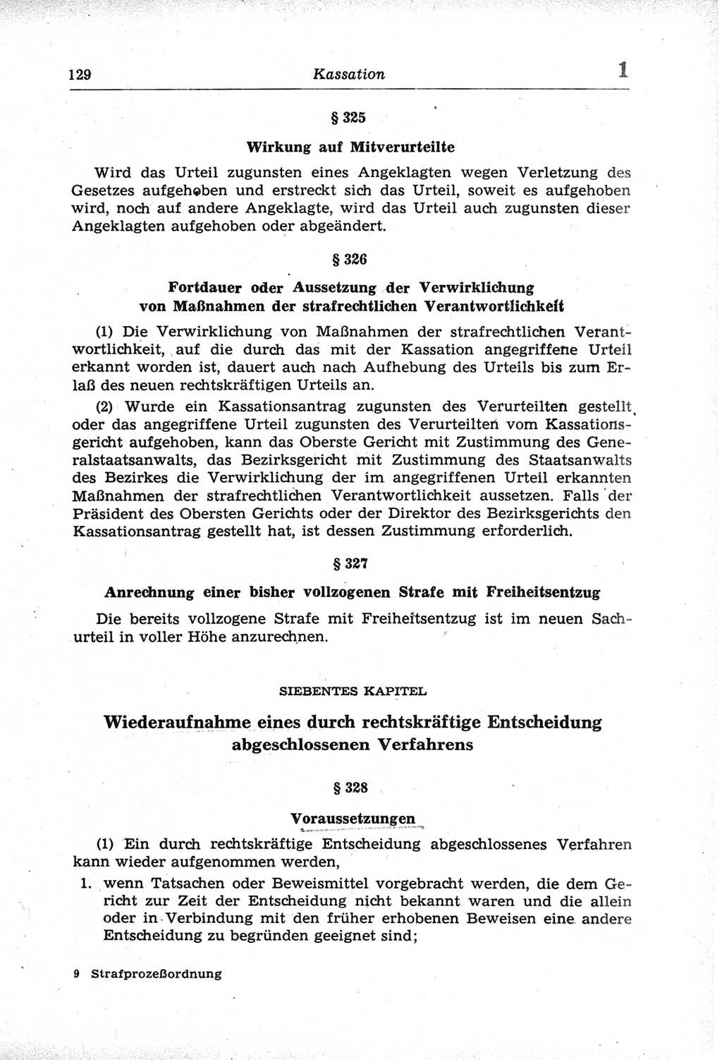 Strafprozeßordnung (StPO) der Deutschen Demokratischen Republik (DDR) und angrenzende Gesetze und Bestimmungen 1968, Seite 129 (StPO Ges. Bstgn. DDR 1968, S. 129)