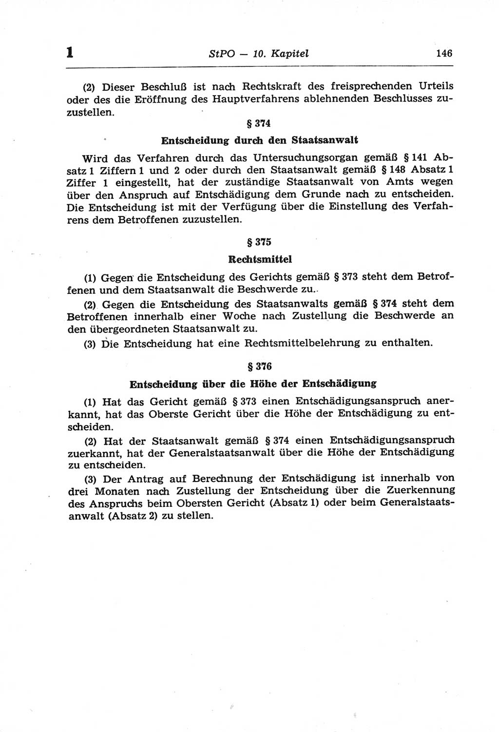 Strafprozeßordnung (StPO) der Deutschen Demokratischen Republik (DDR) und angrenzende Gesetze und Bestimmungen 1968, Seite 146 (StPO Ges. Bstgn. DDR 1968, S. 146)